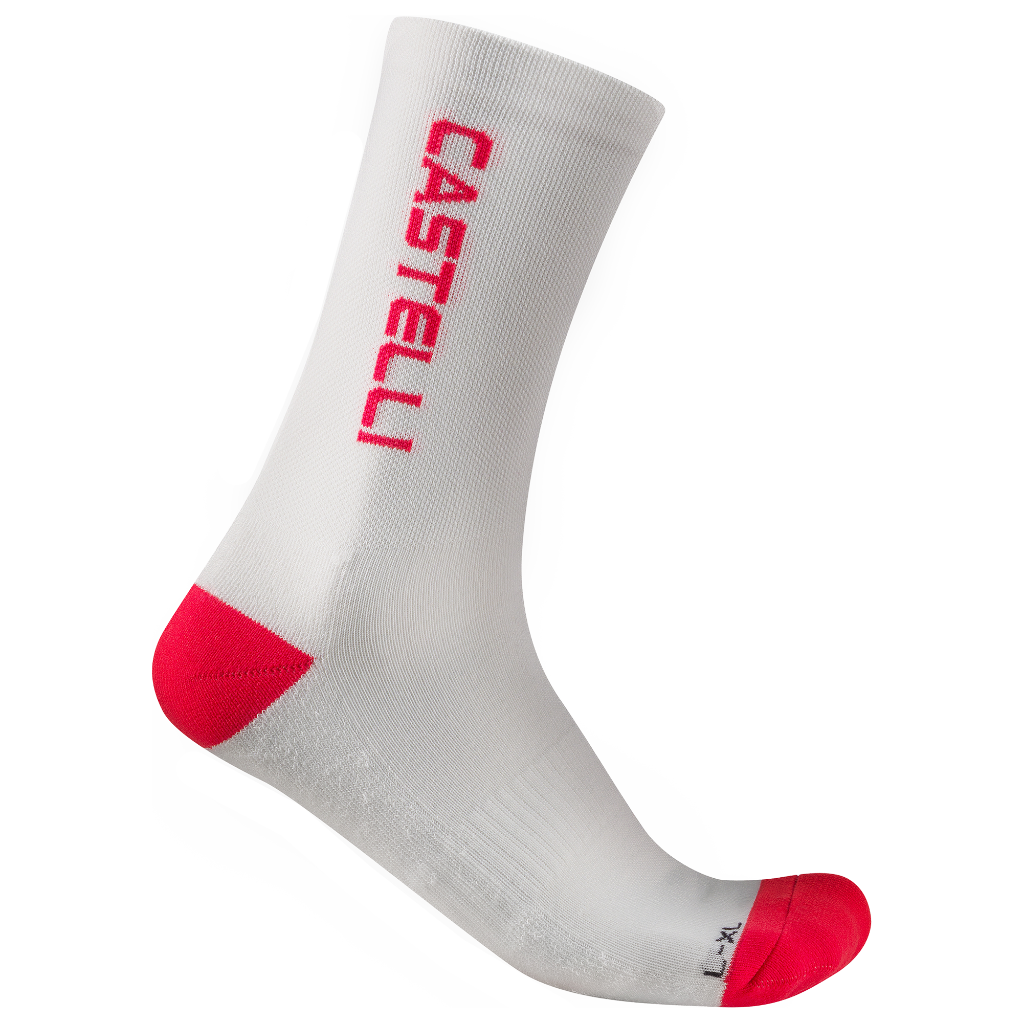 Castelli Winterradsocken Sweetsport 20 Thermal weiß/rot