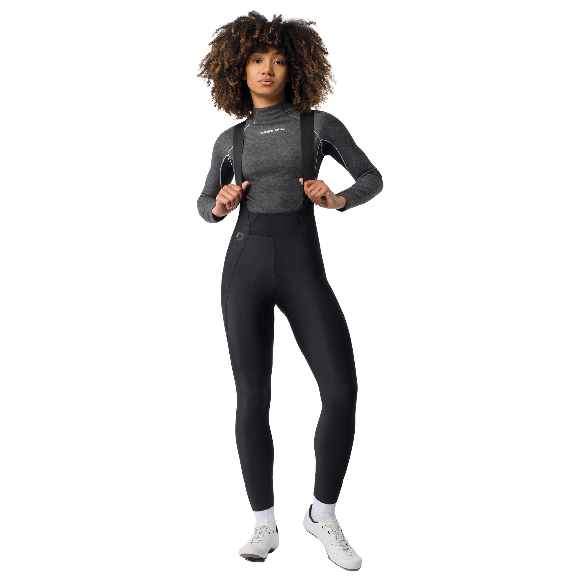 Castelli Cuissard long à bretelles femme  Espresso 2 noir