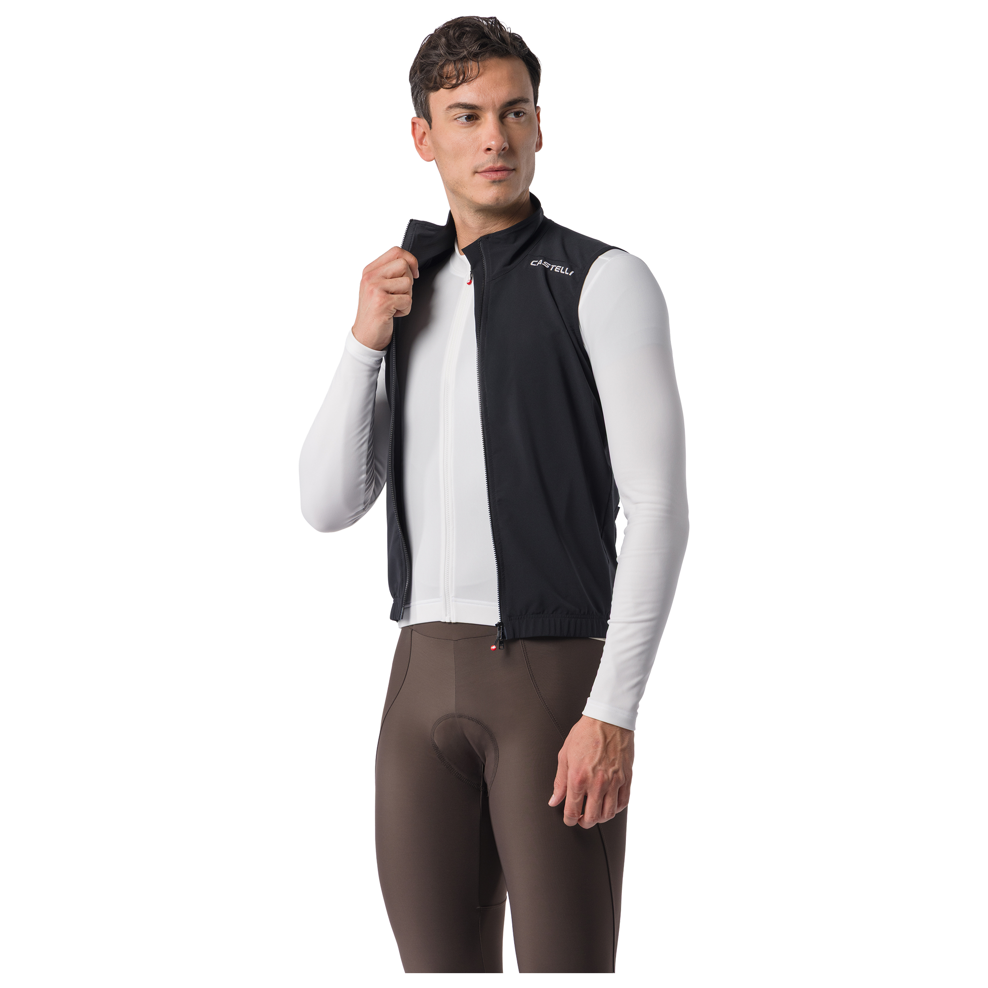 Castelli Gilet coupe-vent  Espresso 2 noir