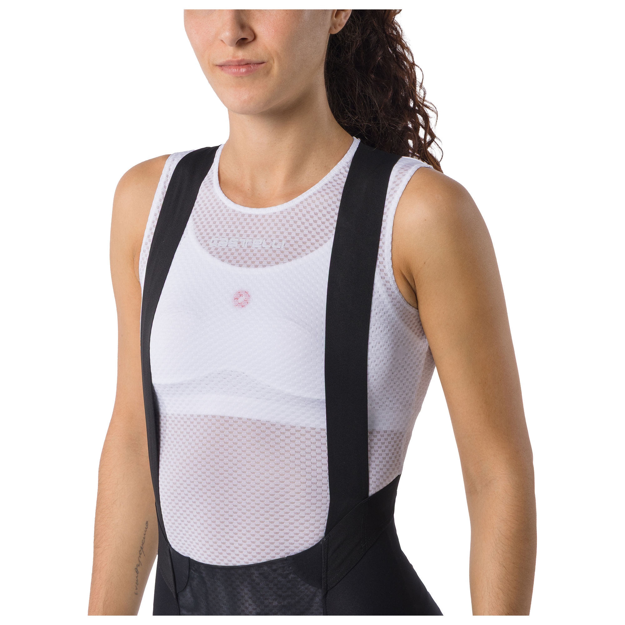 Castelli Cuissard long à bretelles femme  Espresso TRNSTN noir