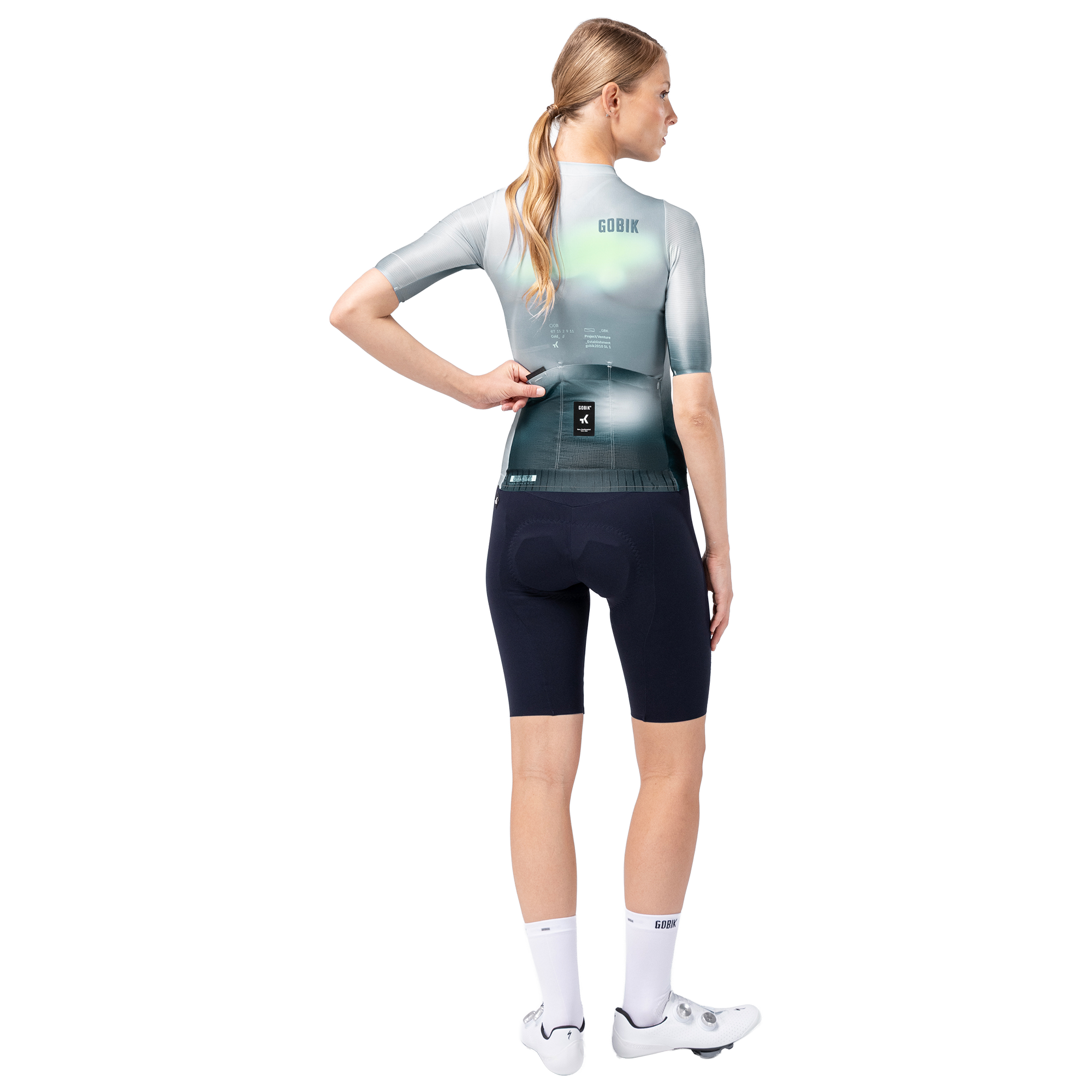 Gobik Maillot manches courtes femme  Attitude 2.0 gris/vert