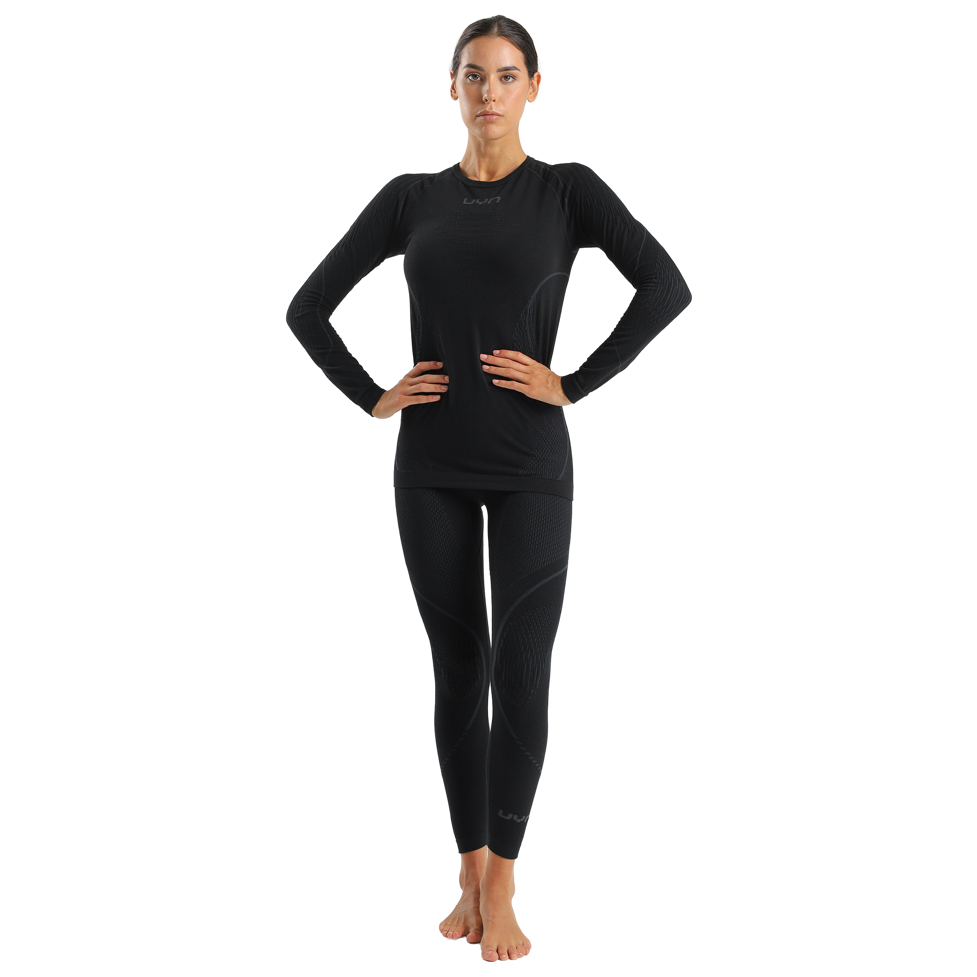 Uyn Women's Long Cycling Base Layer Tights Evolutyon Biotech black