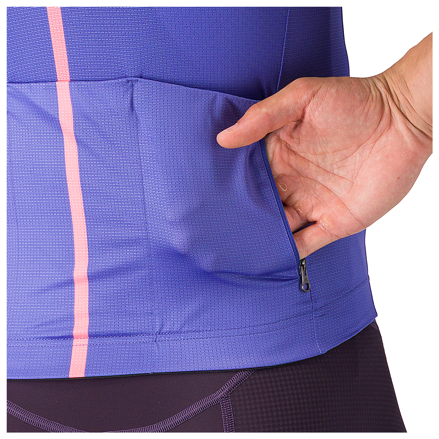 Castelli fietsshirt met korte mouwen Drittone Logo purper, foto 4