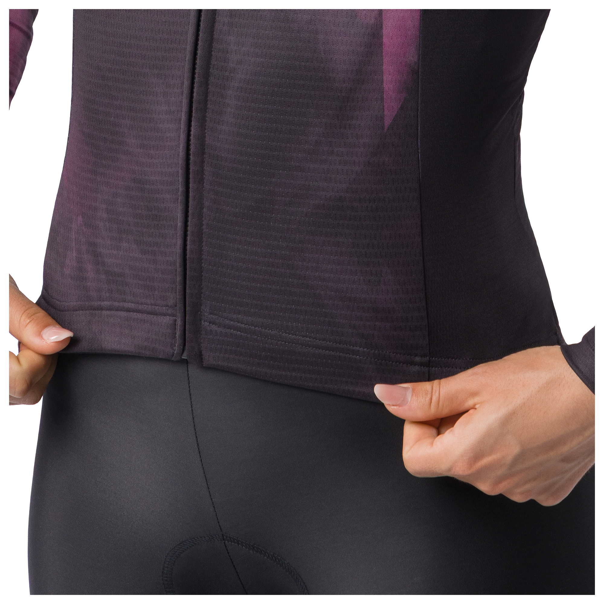 Castelli Damen Langarmtrikot Prismatic Thermal bordeaux/lila