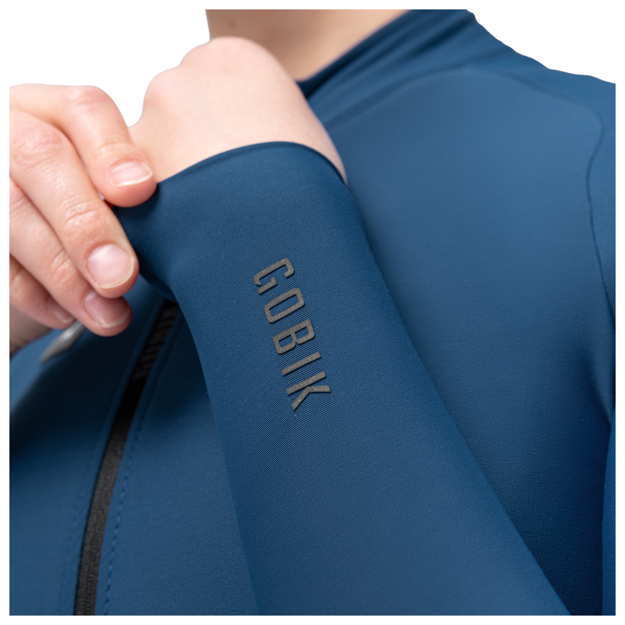 Gobik Maillot manches longues femme  Pacer Solid 2.0 bleu