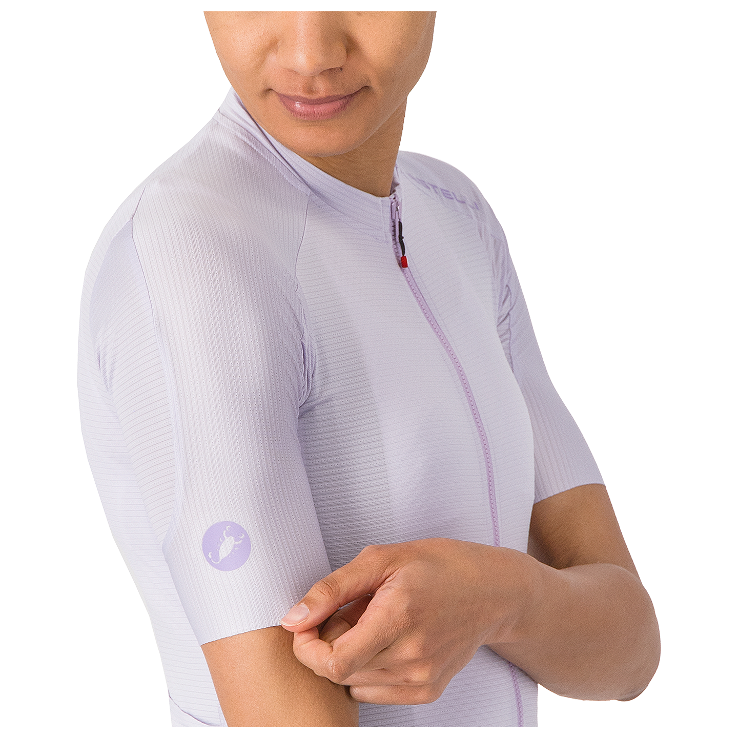 Castelli Damesfietsshirt met korte mouwen Espresso 2 wit, foto 4