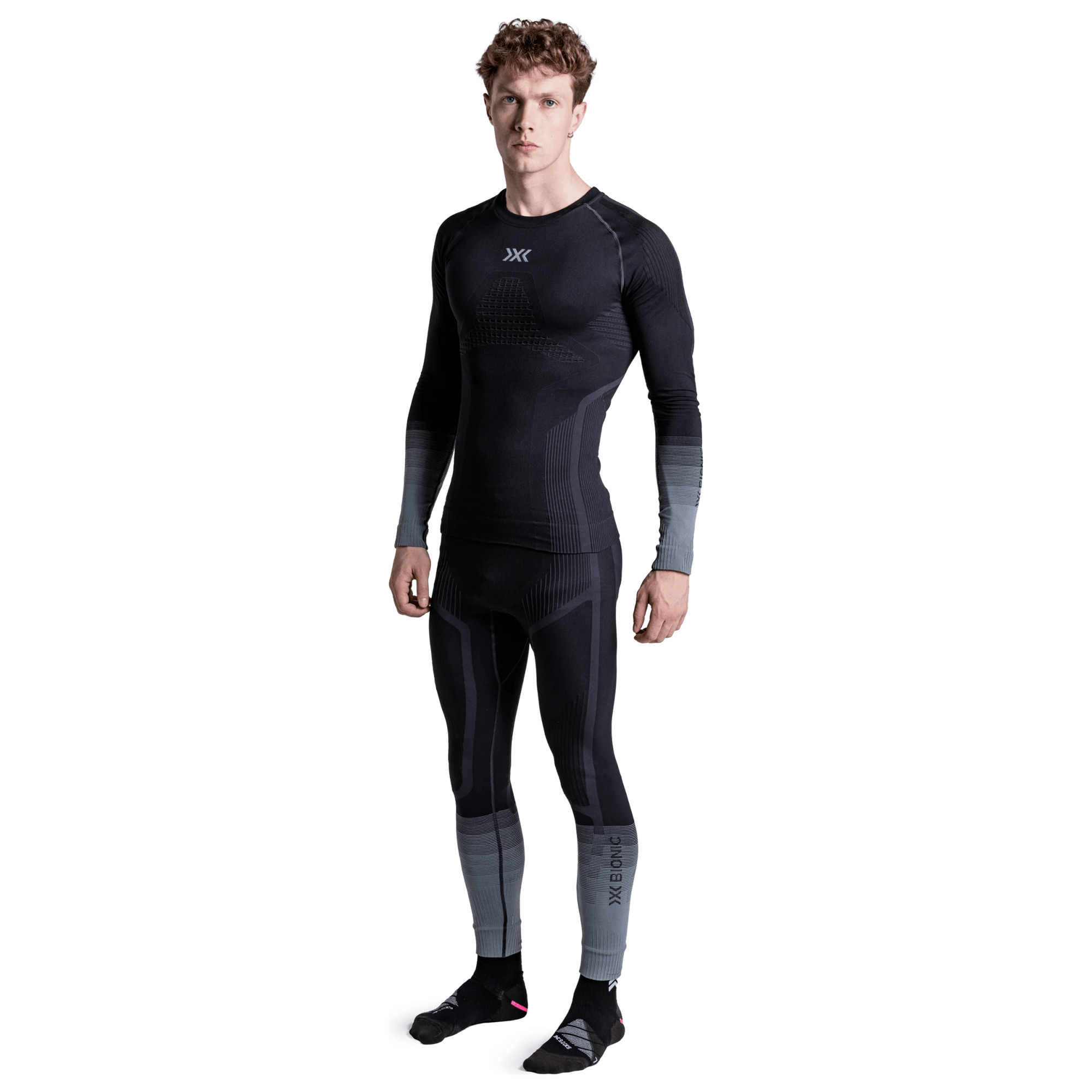 X-Bionic Long Sleeve Cycling Base Layer Invent Graphics black