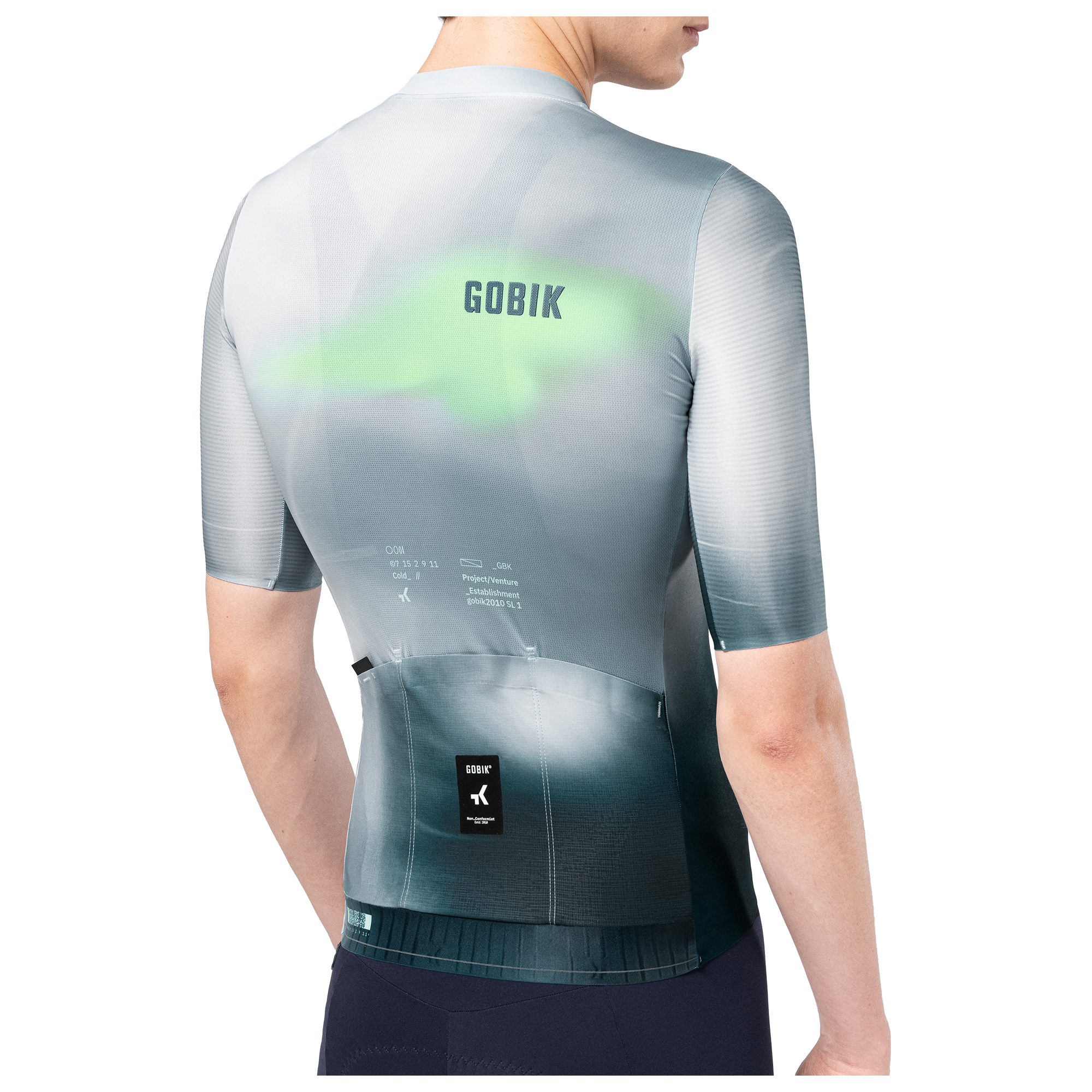 Gobik Maillot manches courtes  Attitude 2.0 gris/vert