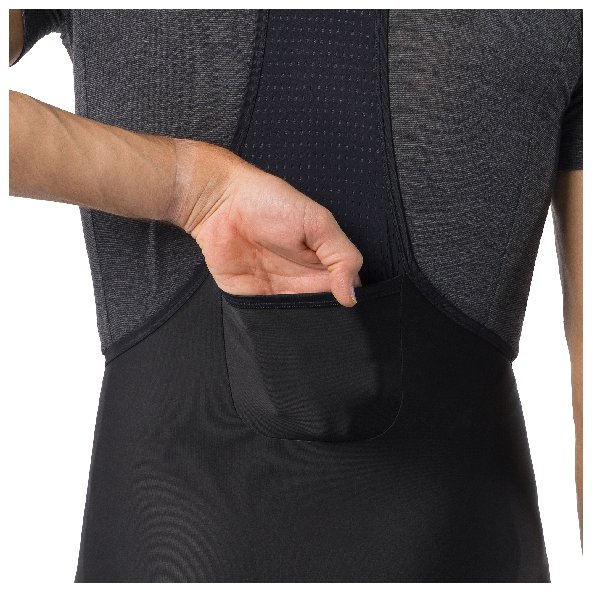 Castelli lange Trägerhose Nano Rain schwarz