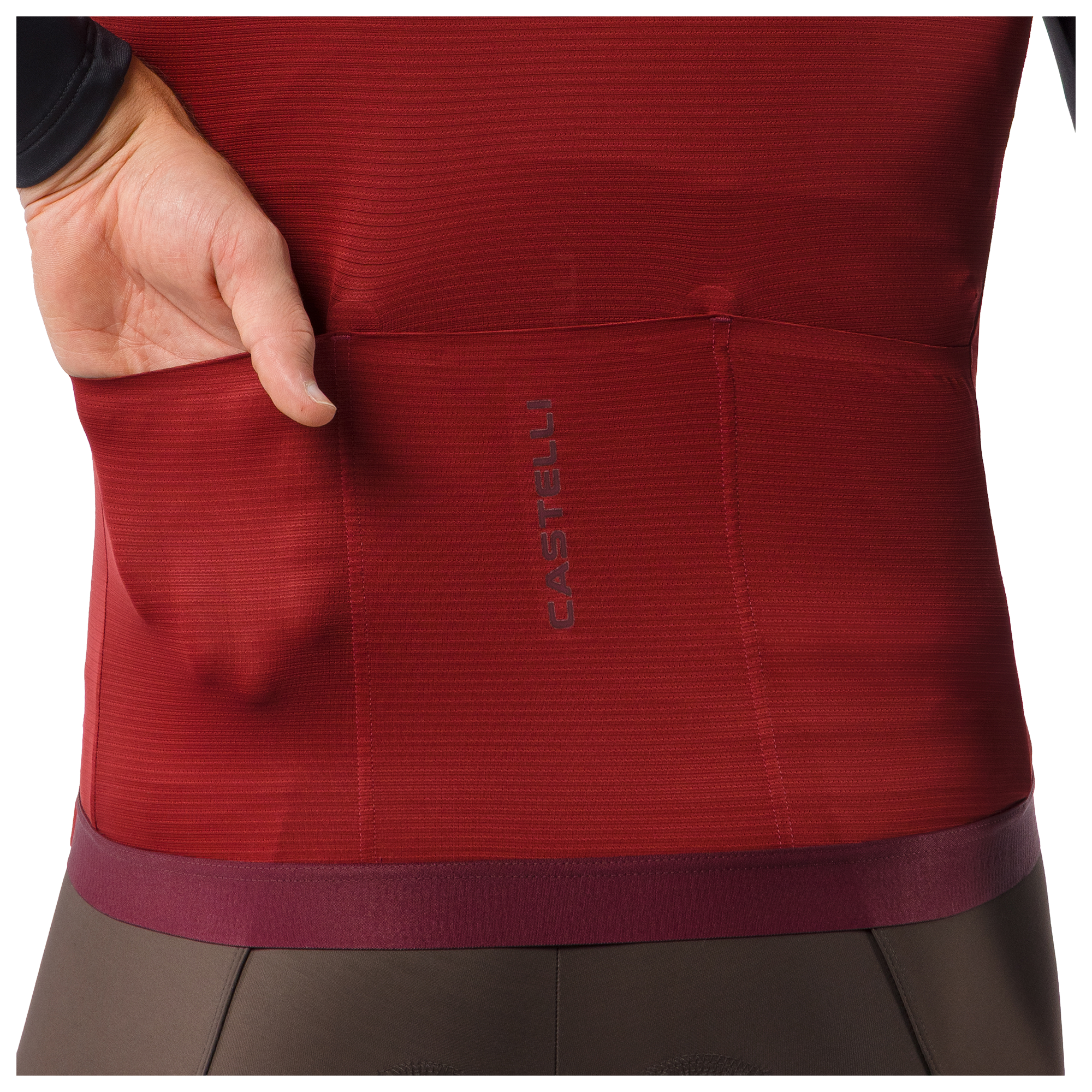 Castelli Windweste Espresso 2 rot