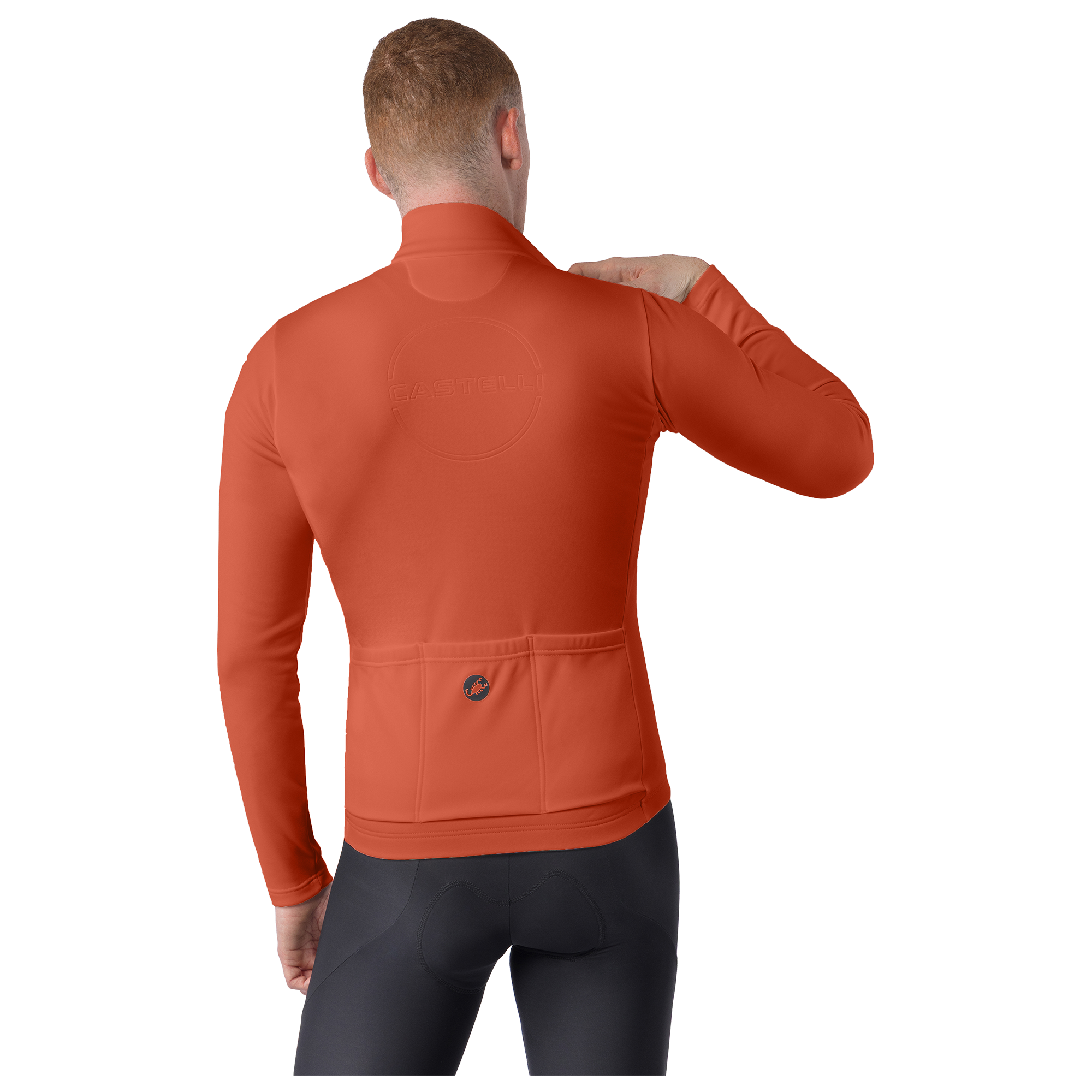 Castelli Long Sleeve Jersey Competizione Thermal orange/red