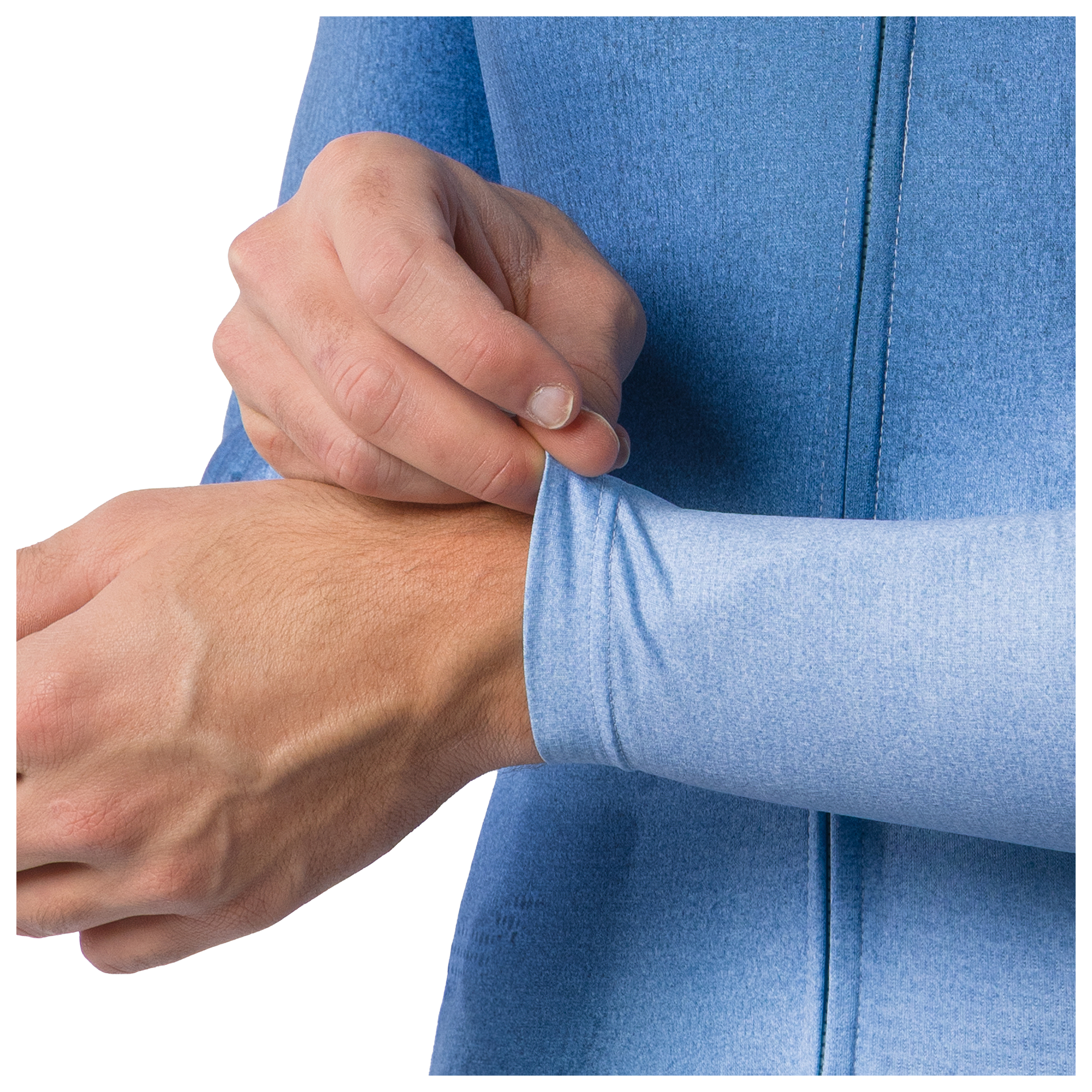 Castelli Langarmtrikot Nebula Thermal blau