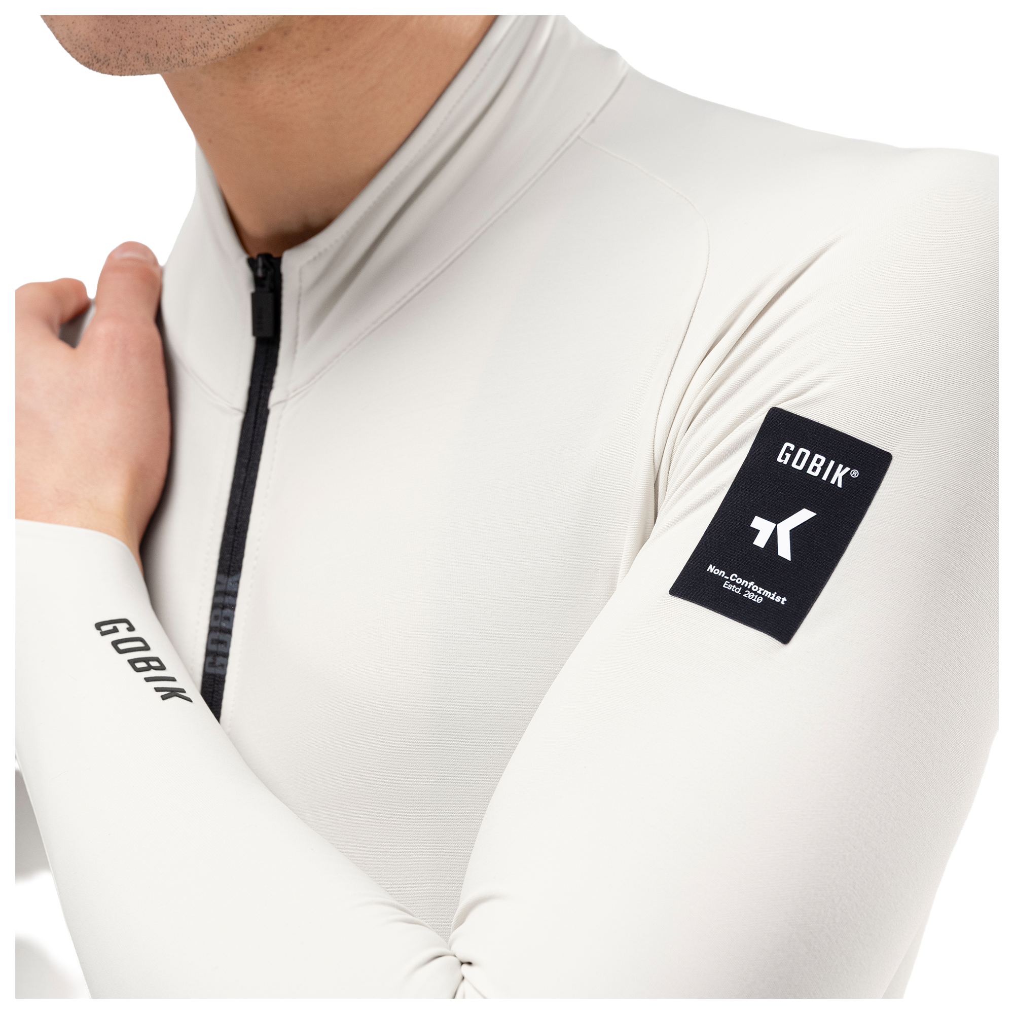 Gobik Langarmtrikot Pacer Solid 2.0 blanc
