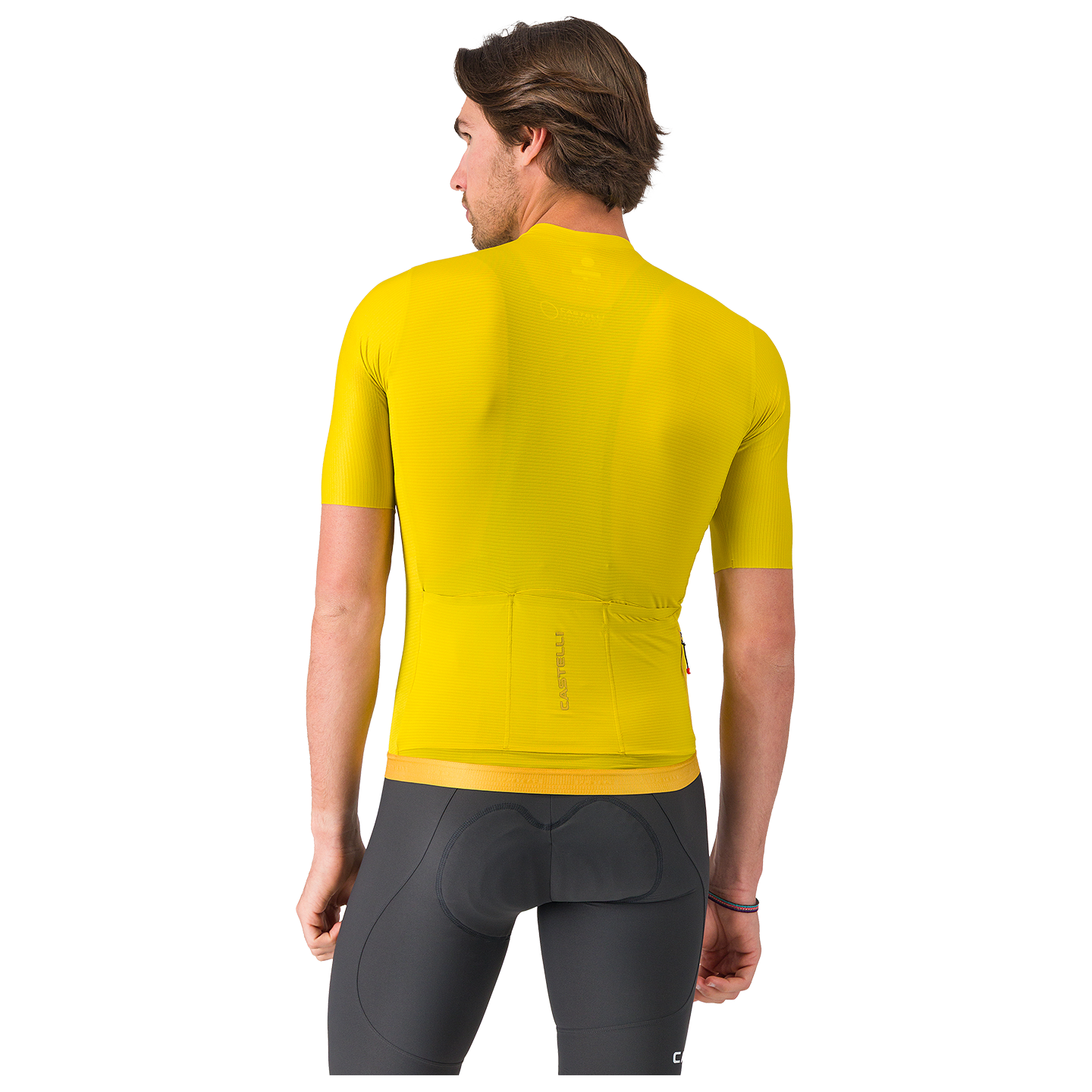 Castelli fietsshirt met korte mouwen Espresso 2 geel, foto 2