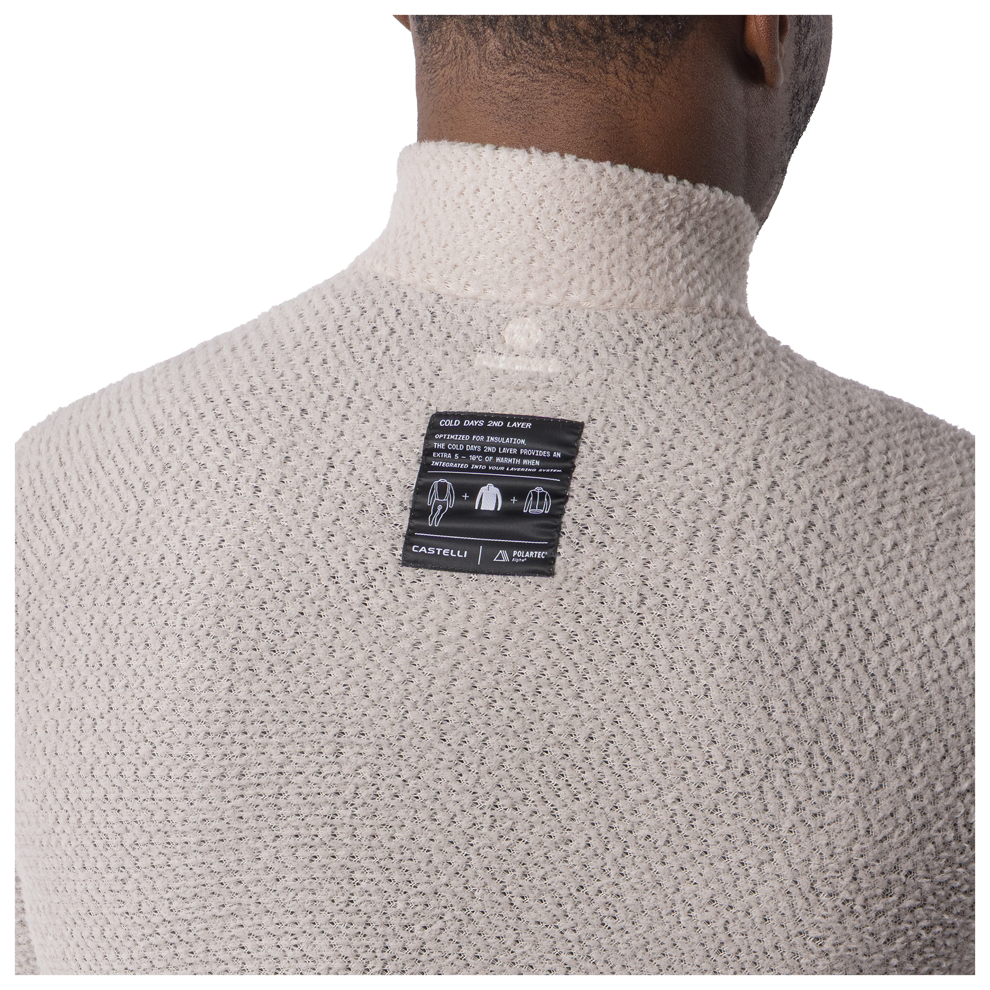 Castelli Long Sleeve Base Layer COLD DAYS 2nd LAYER light grey