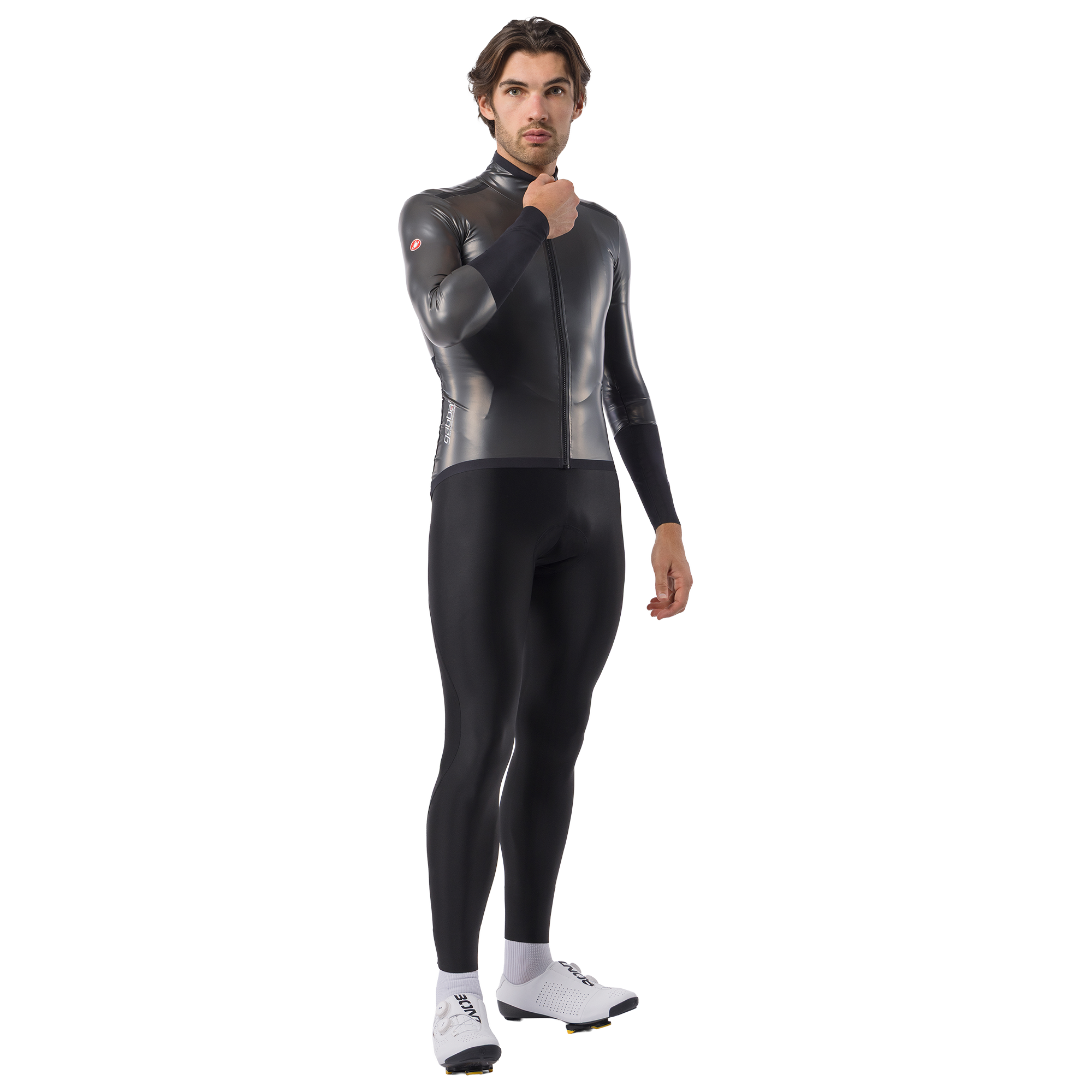 Castelli lange Trägerhose Nano Rain schwarz