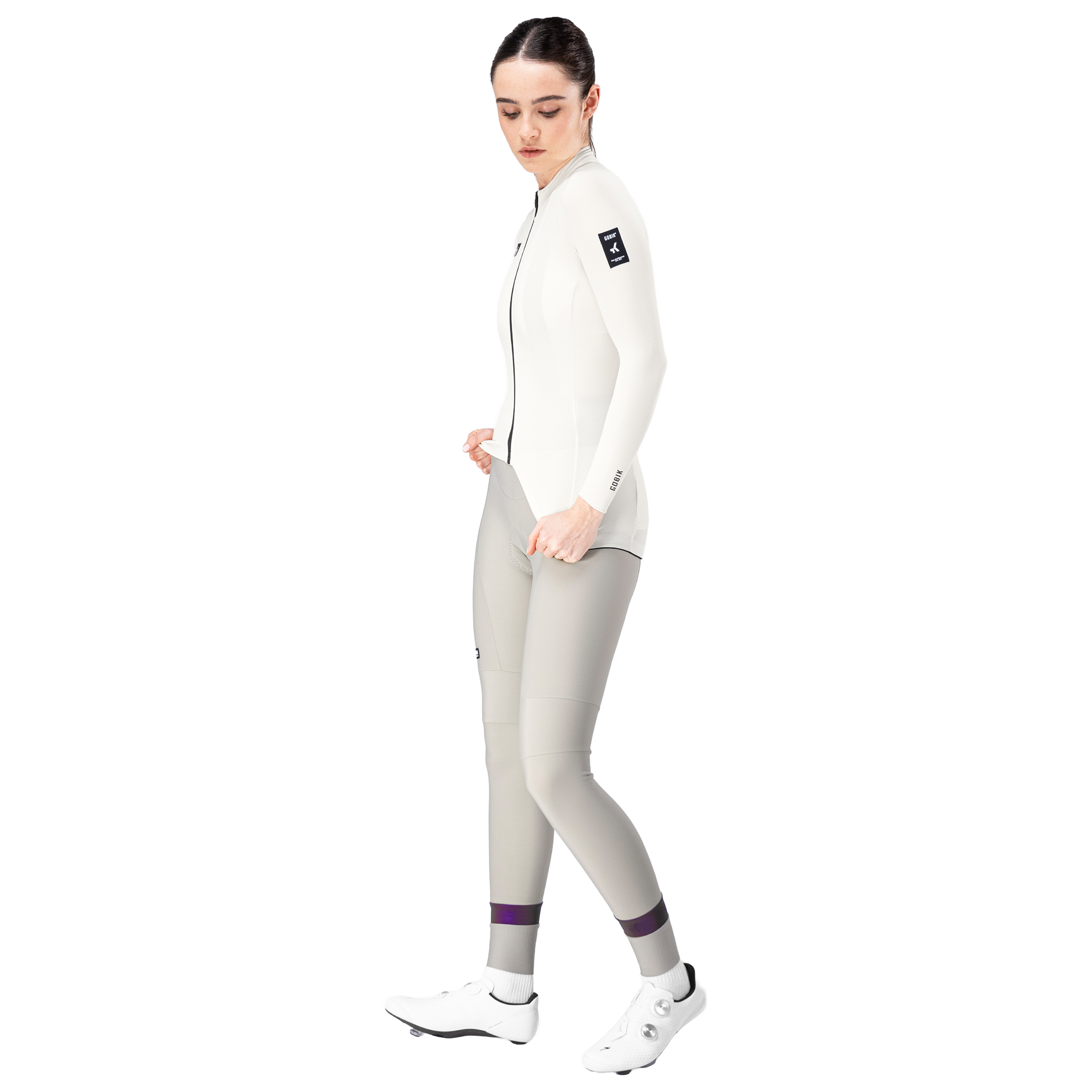 Gobik Damen Langarmtrikot Pacer Solid 2.0 blanc