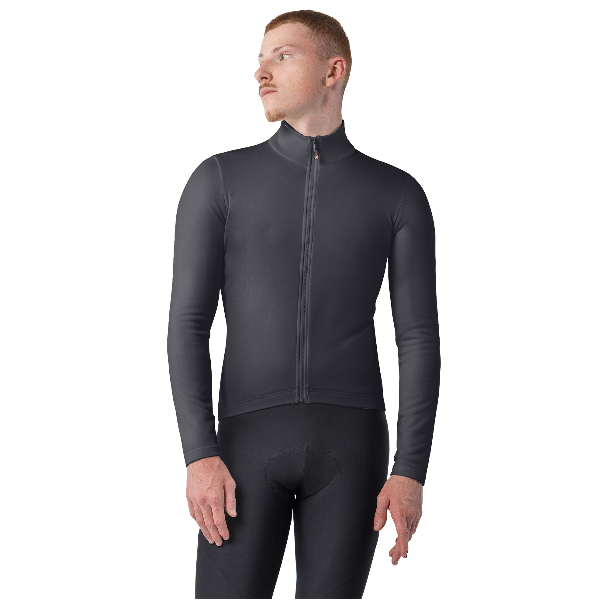 Langarmtrikot Competizione Thermal – schwarz