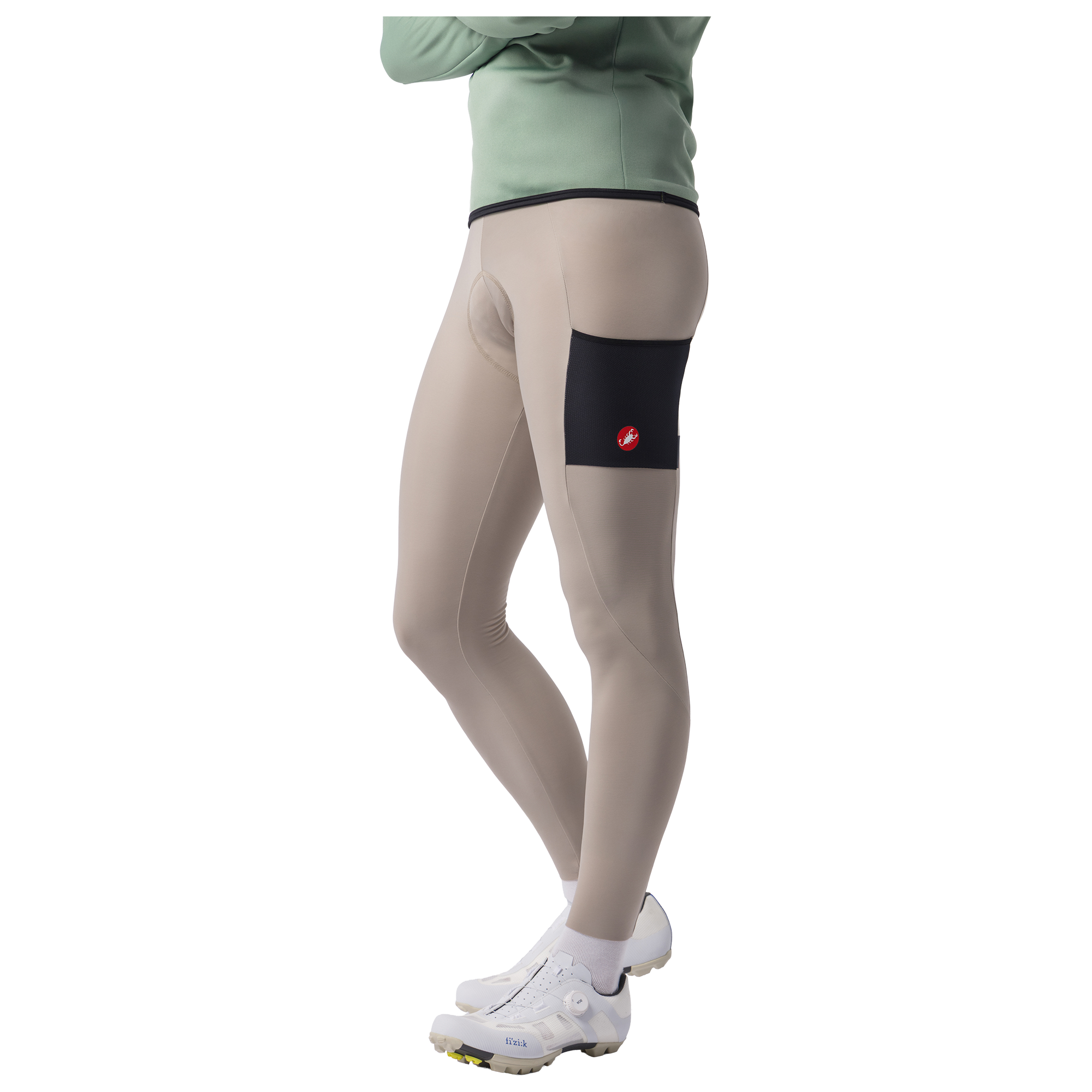 Castelli lange Trägerhose Unlimited beige