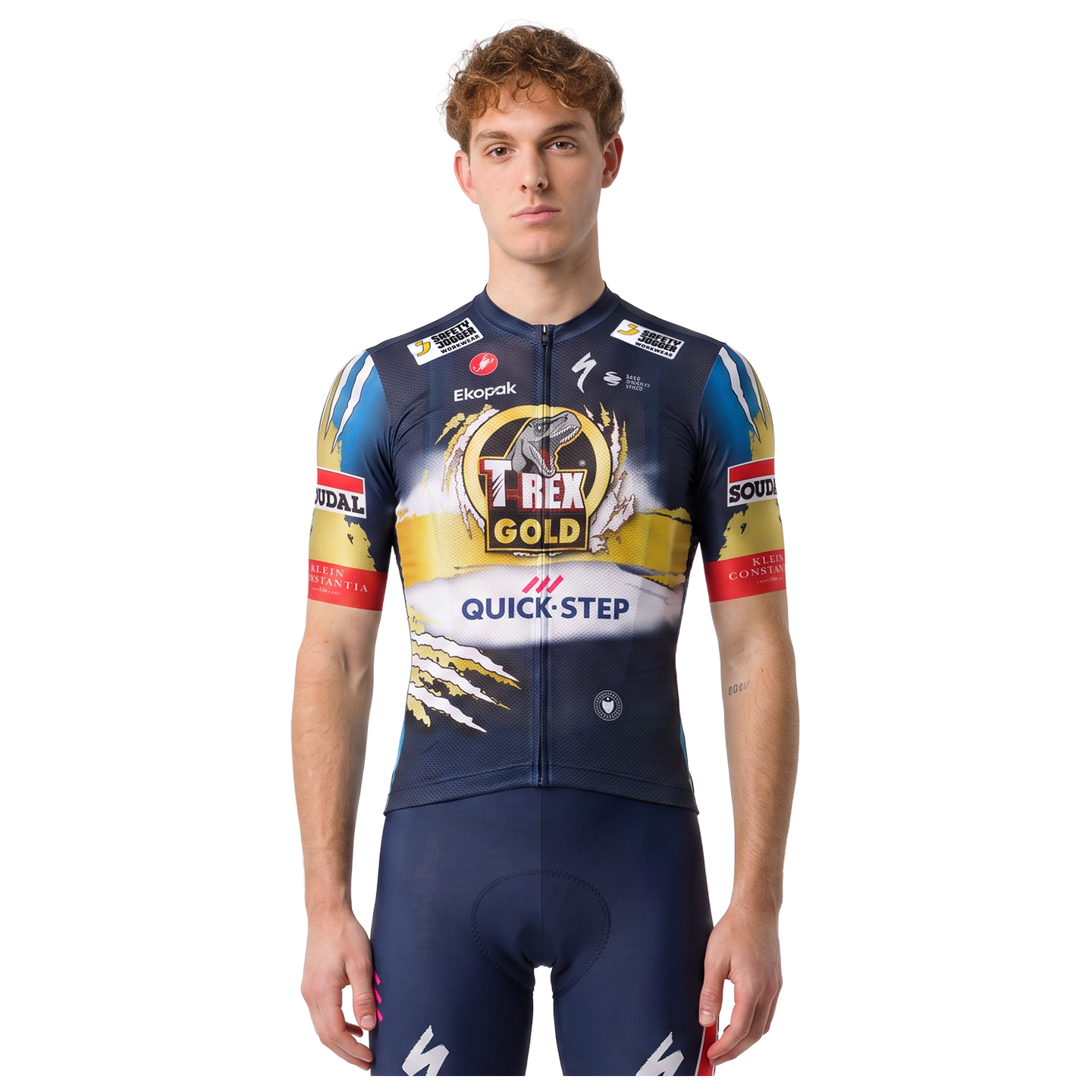 Castelli SOUDAL QUICK-STEP Kurzarmtrikot Tour Poland 2026 blau/gold