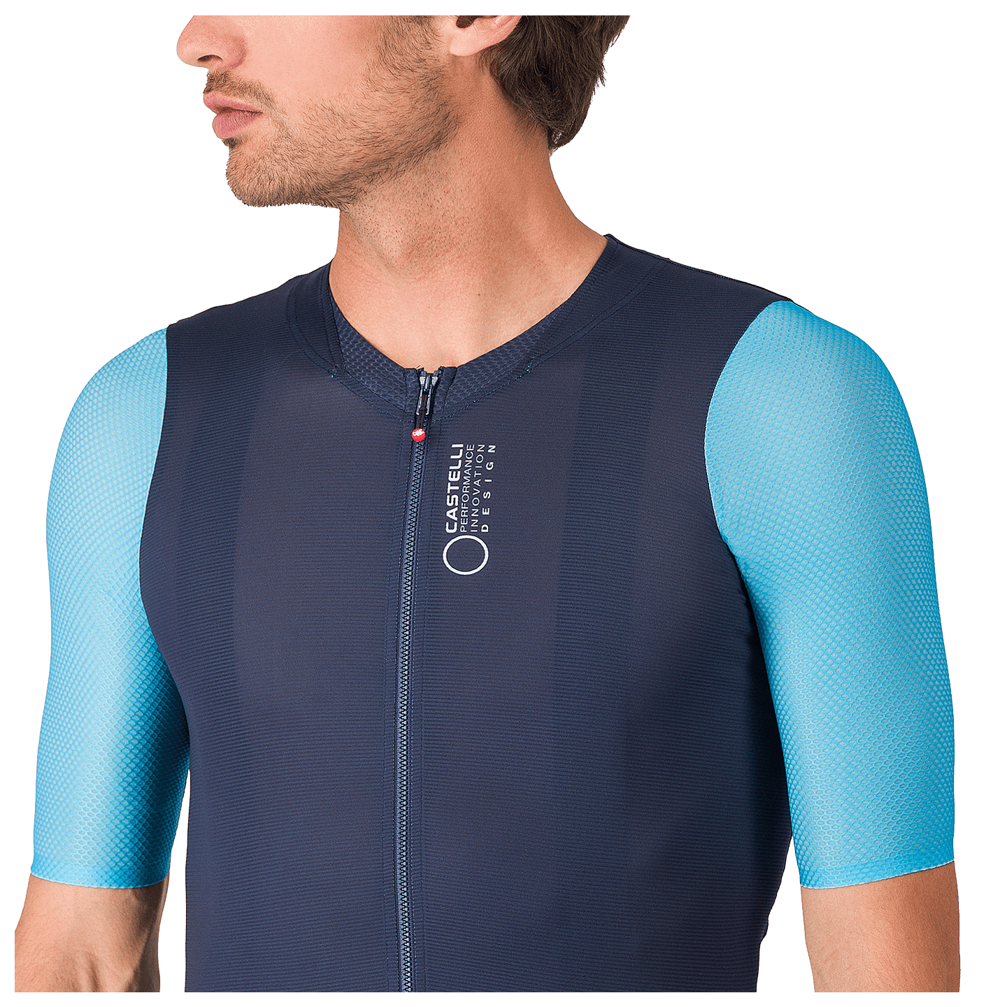 Castelli fietsshirt met korte mouwen Corretto blauw, foto 3