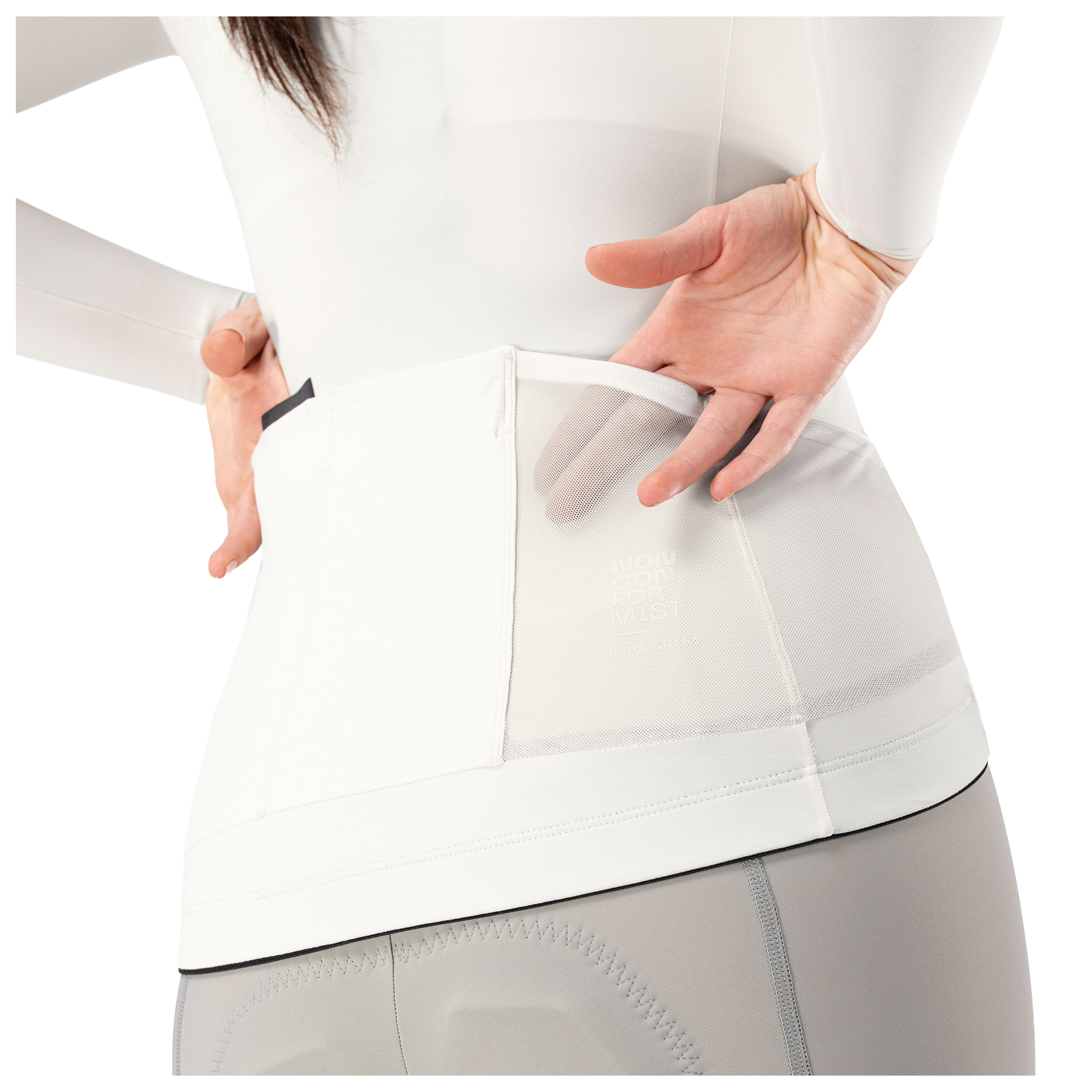 Gobik Damen Langarmtrikot Pacer Solid 2.0 blanc