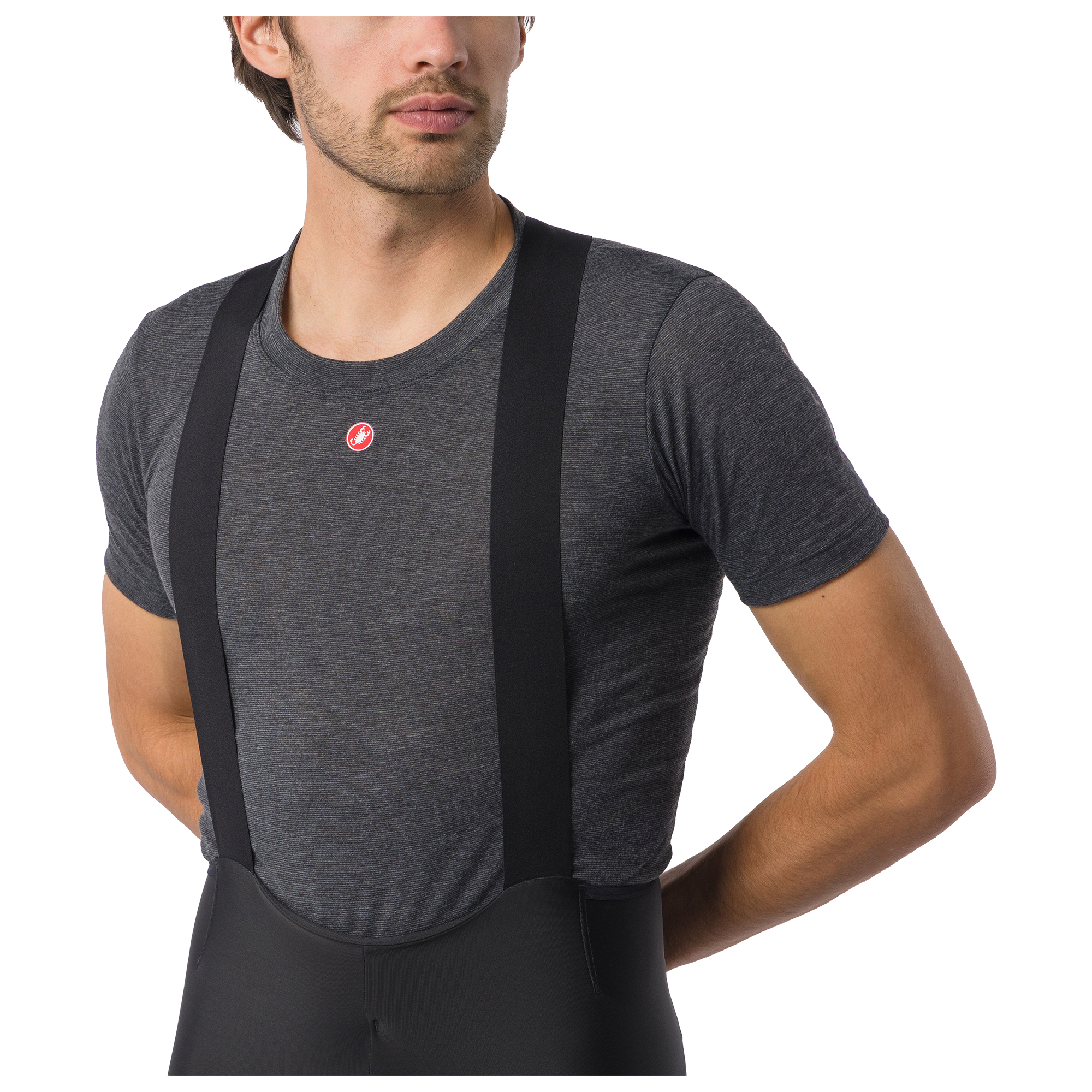 Castelli lange Trägerhose Nano Rain schwarz