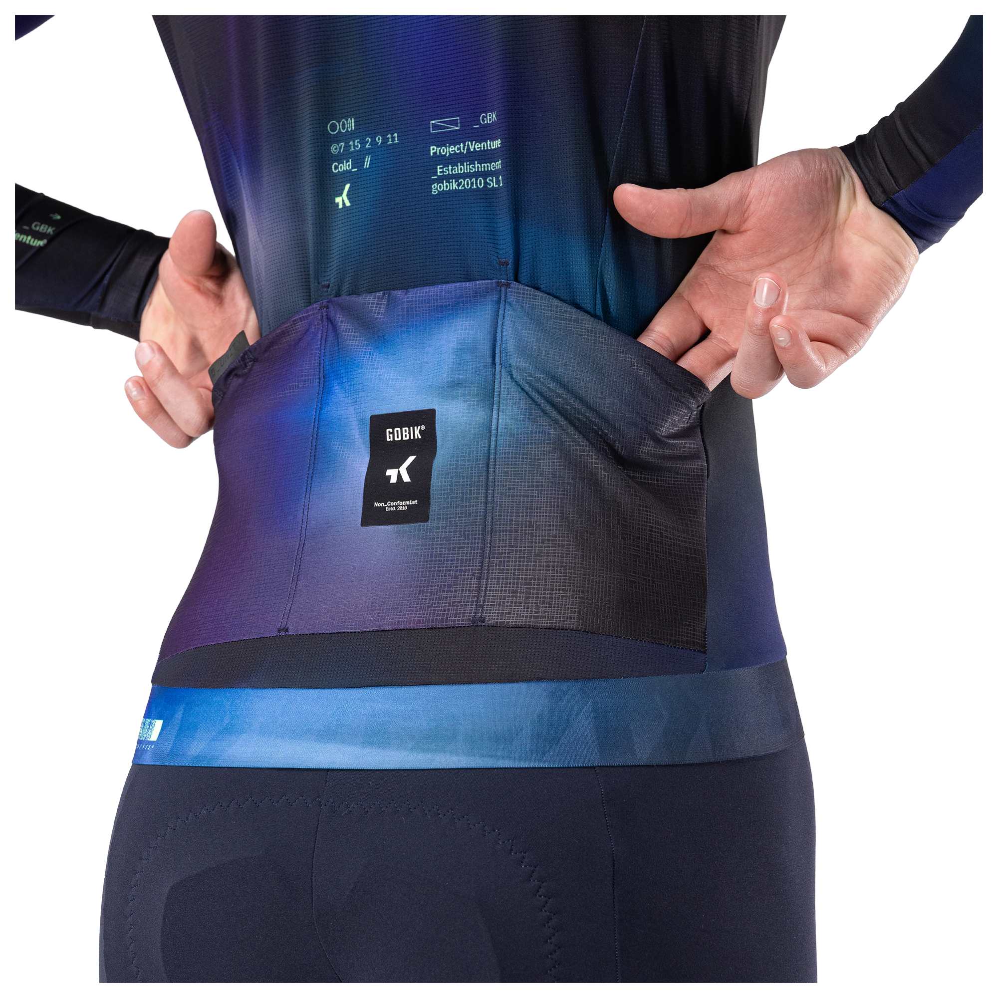 Gobik Langarmtrikot Vanquish blau