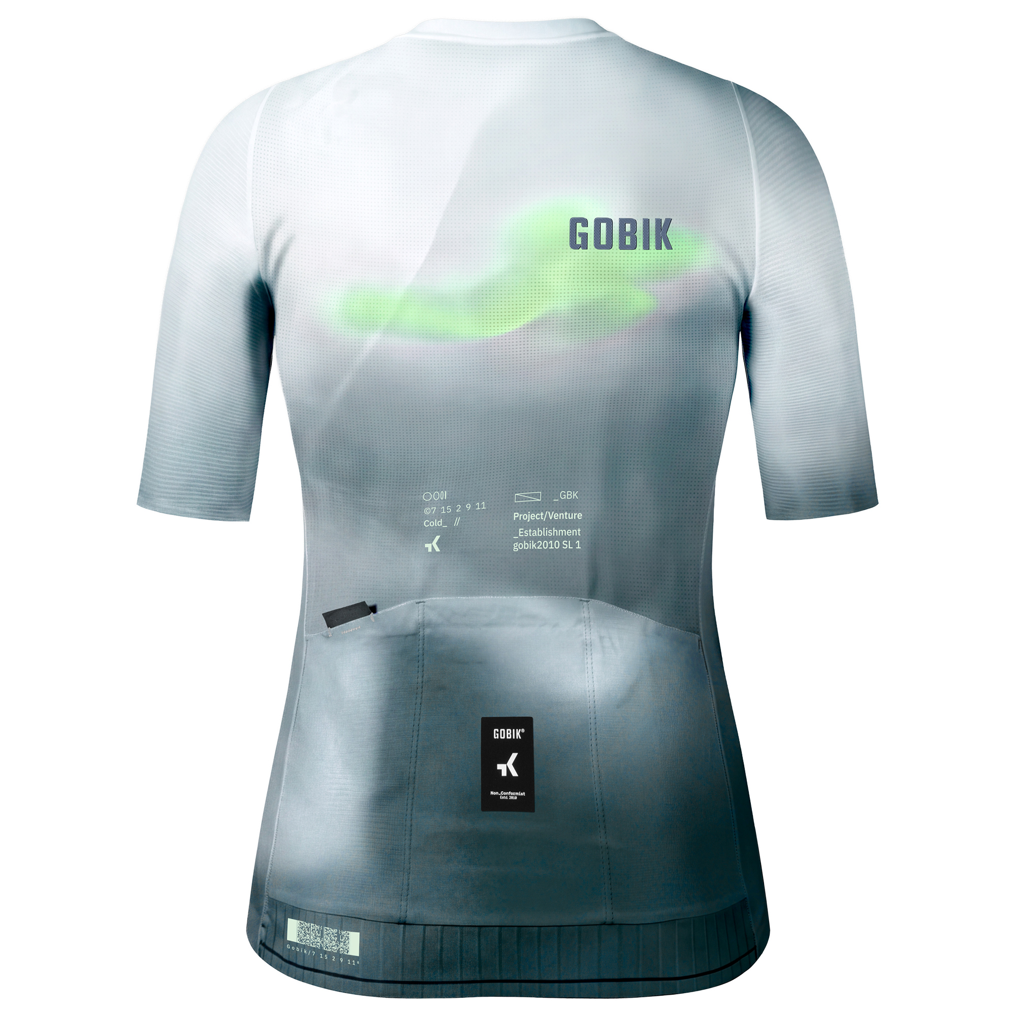 Gobik Maillot manches courtes femme  Attitude 2.0 gris/vert