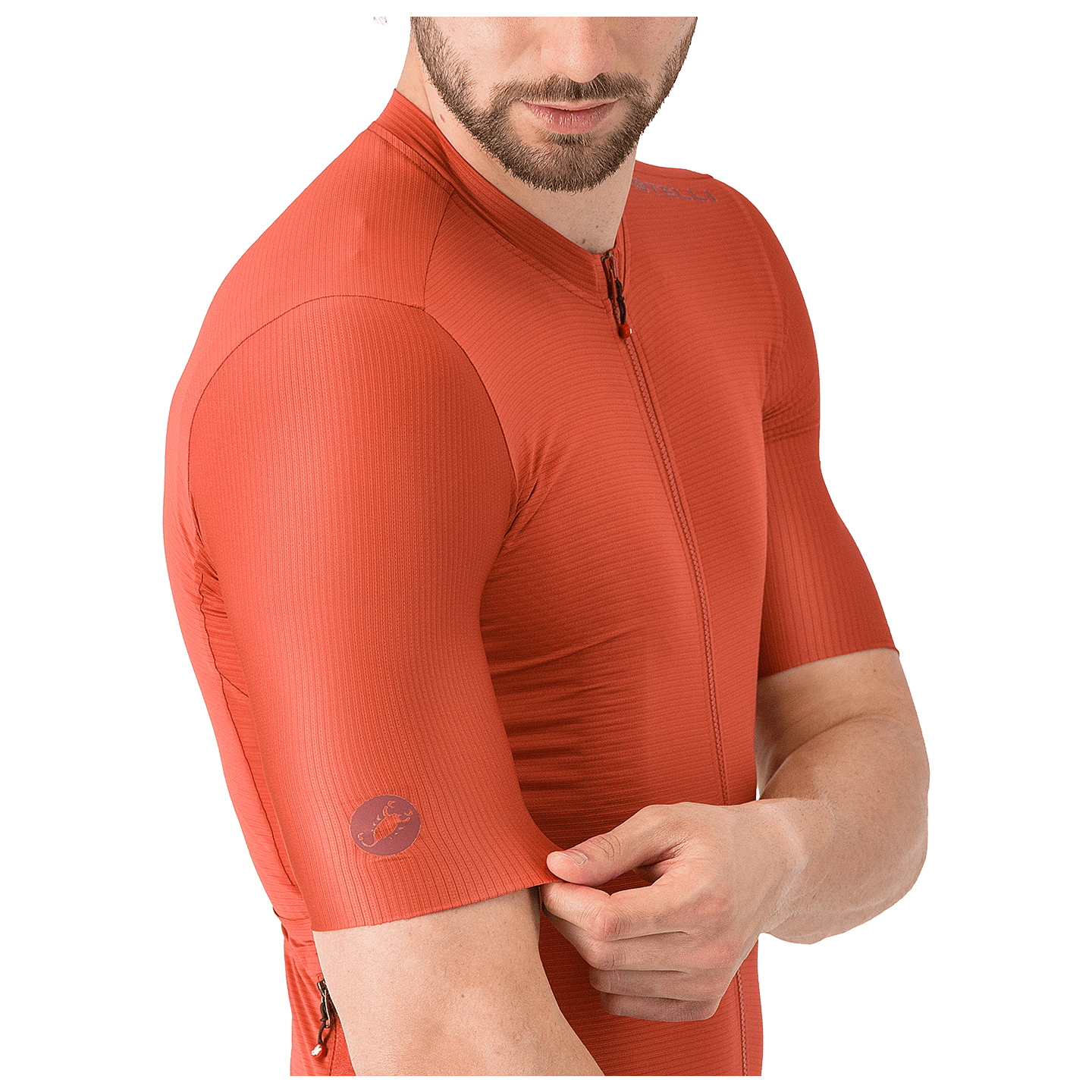 Castelli fietsshirt met korte mouwen Espresso 2 rood, foto 5