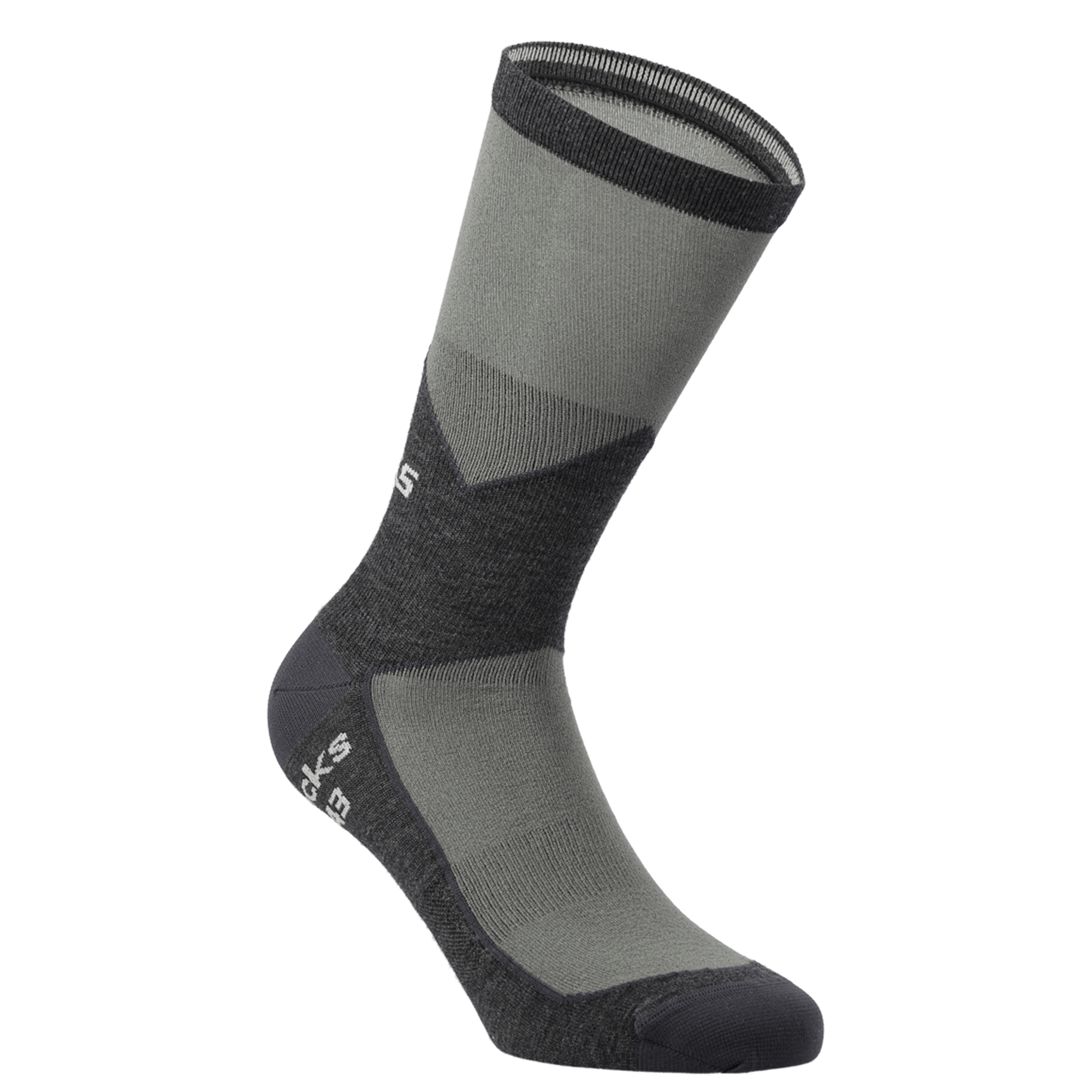 Q36.5 Zimowe skarpety rowerowe  Hybrid ciemnoszary