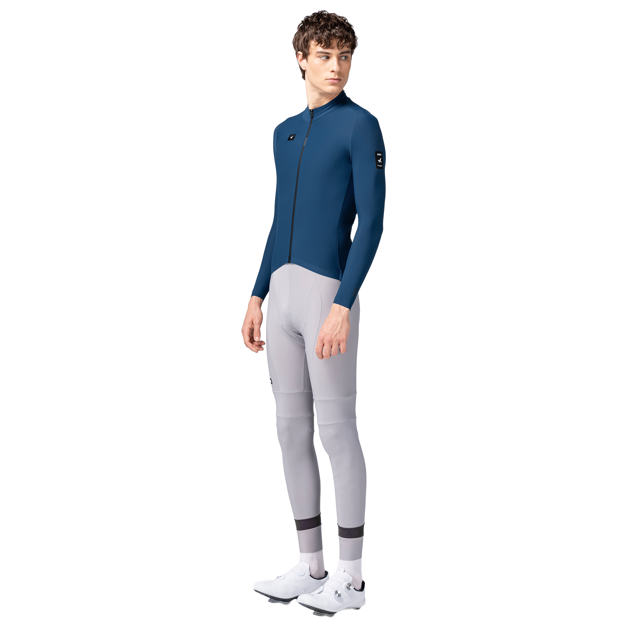 Gobik Maillot manches longues  Pacer Solid 2.0 bleu