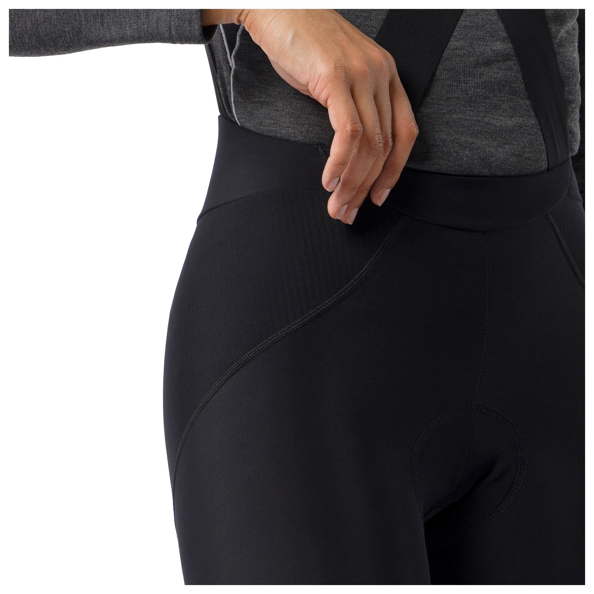 Castelli Cuissard long à bretelles femme  Competizione noir