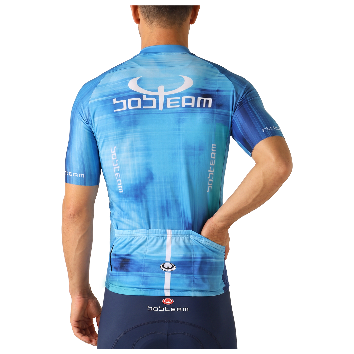 Bobteam Maillot manches courtes Unique bleu