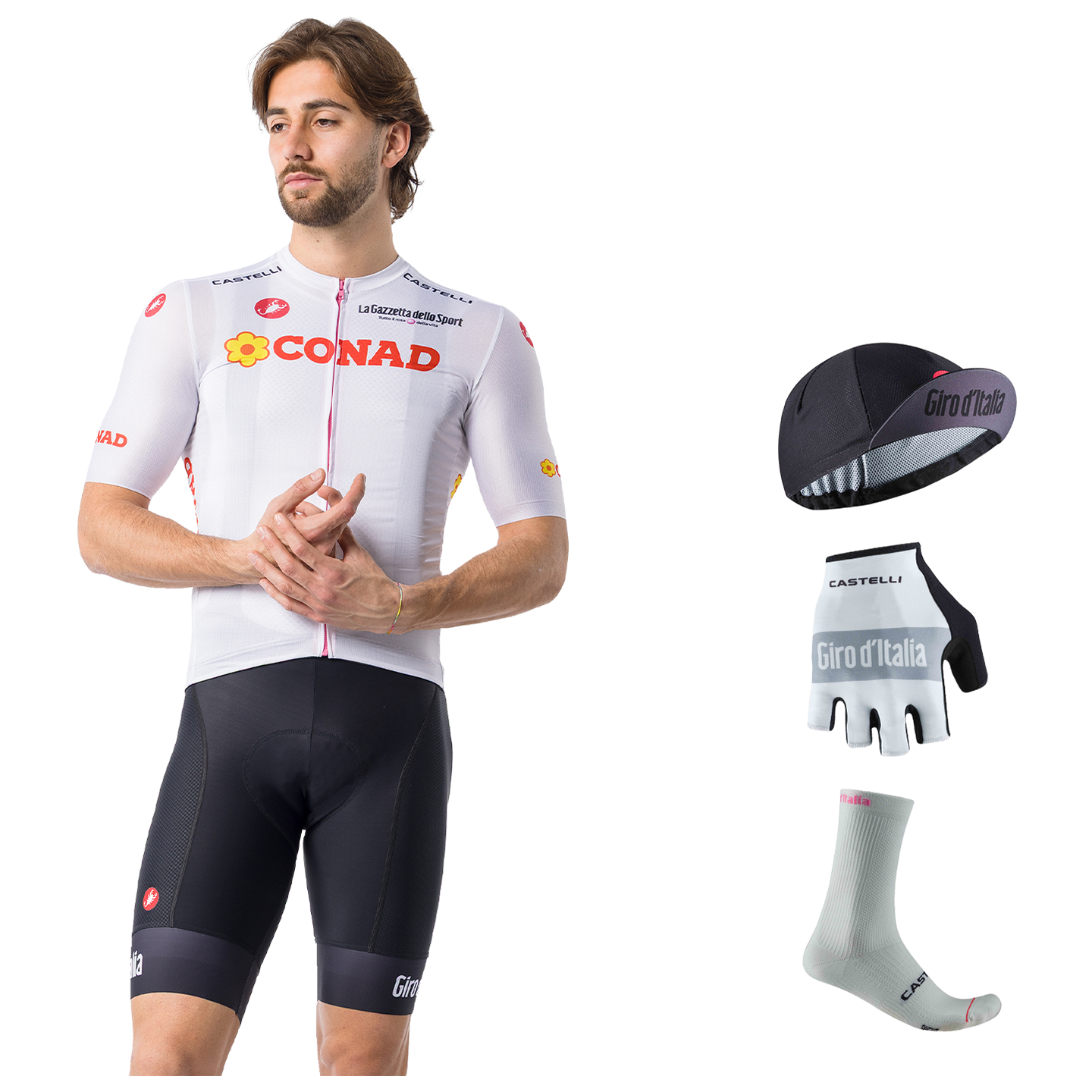 GIRO D'ITALIA Maglia Bianca 26 Maxi-Set (5 pieces)