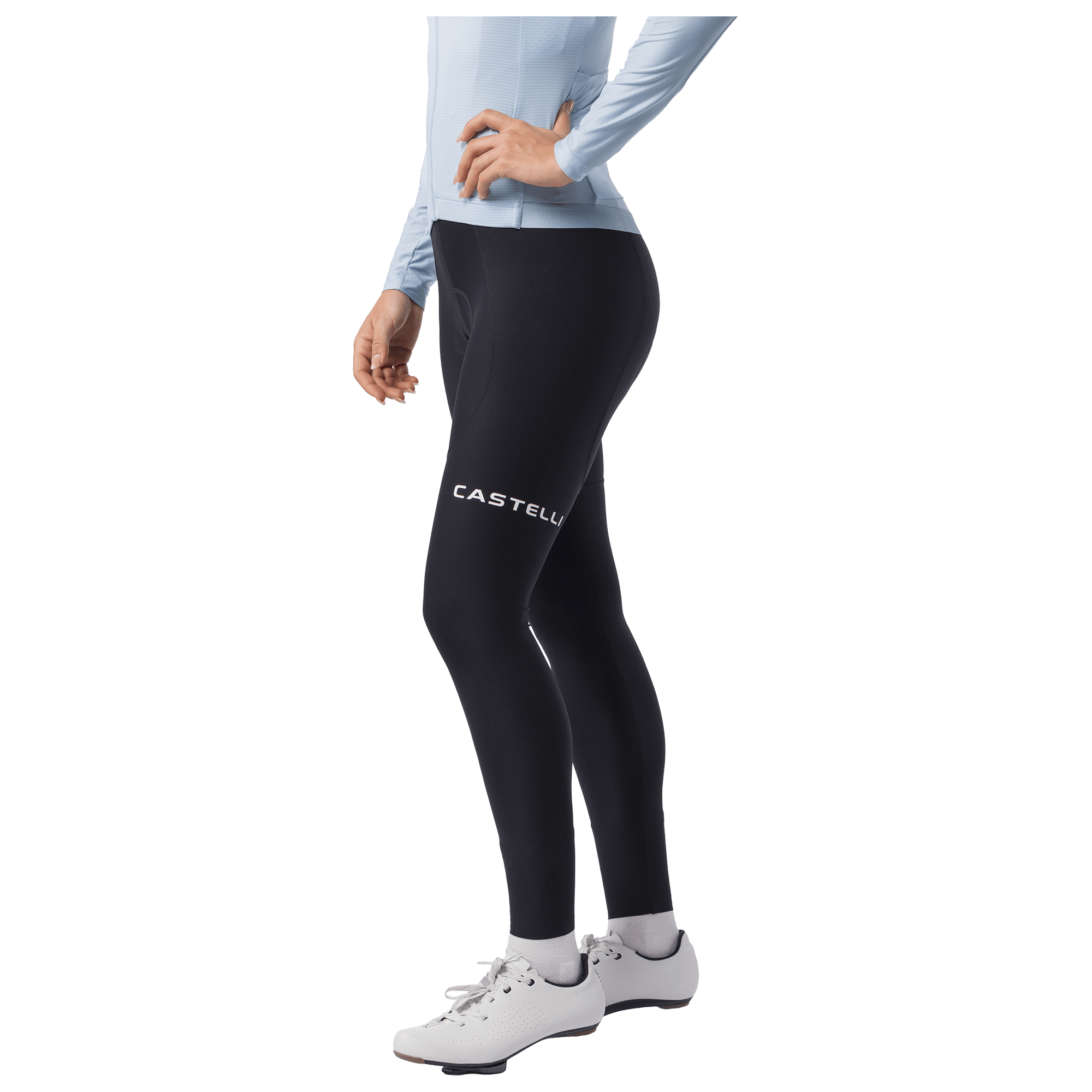 Castelli Cuissard long à bretelles femme  Espresso TRNSTN noir