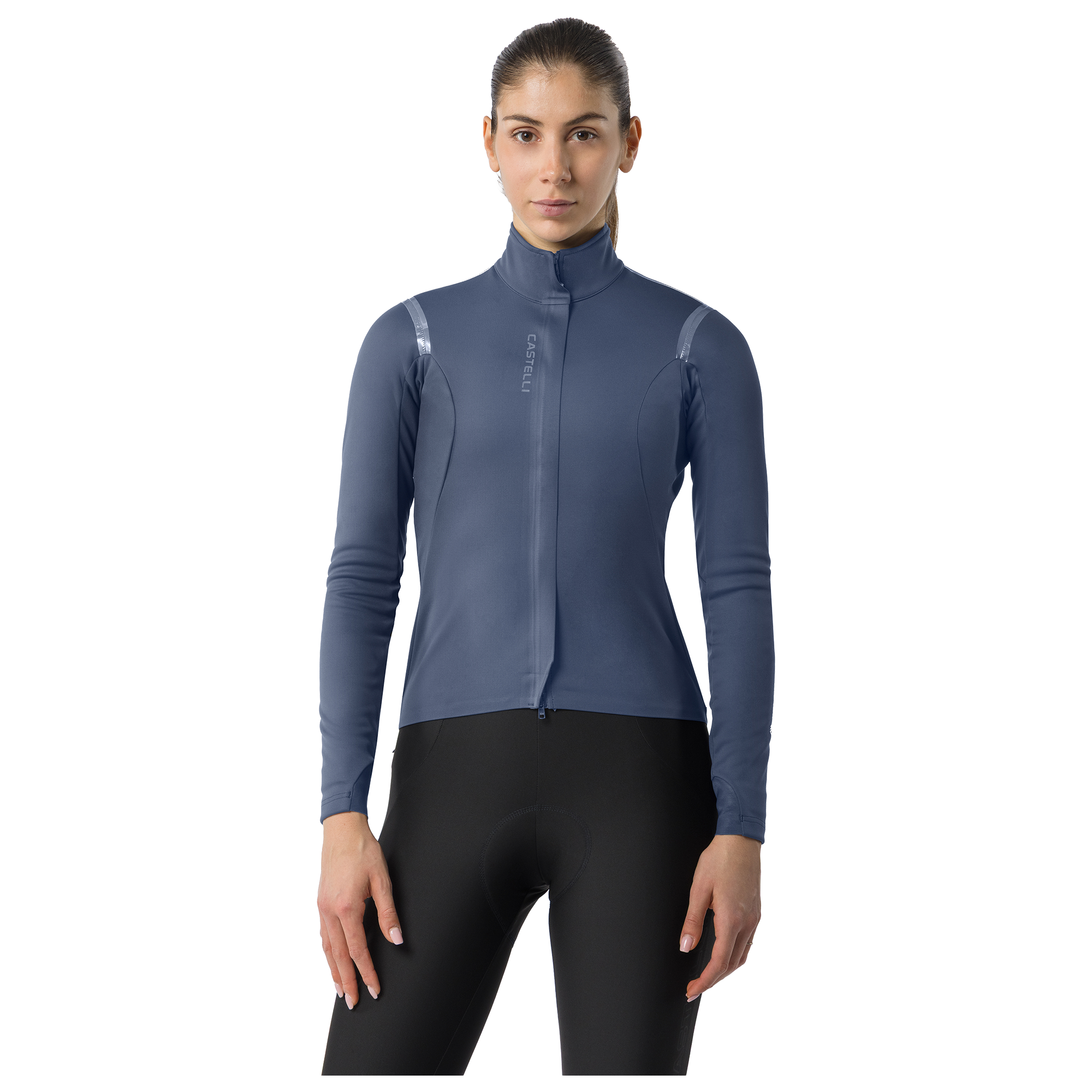 Castelli dames winterjas Perfetto 4 blauw
