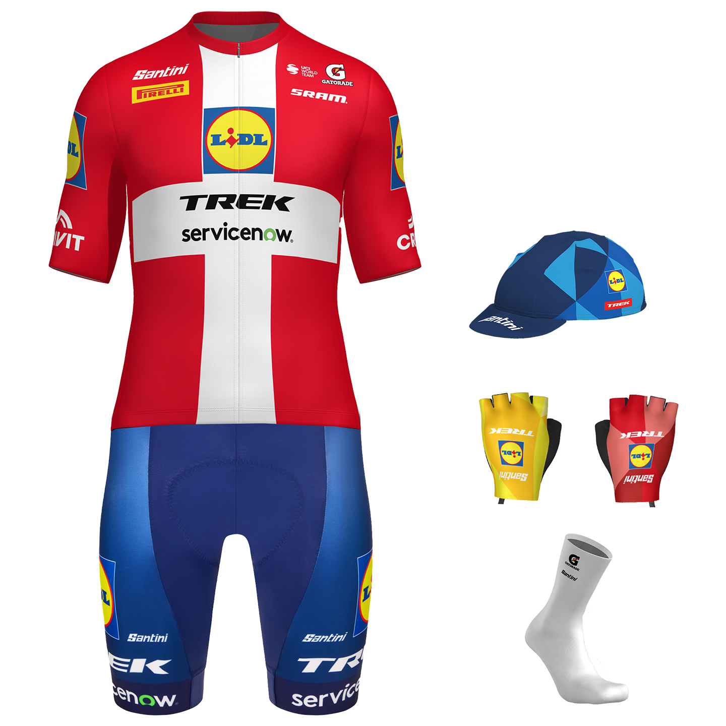 LIDL-TREK Dänischer Meister 2026 Maxi-Set White LIDL-TREK Dänischer Meister 2026 Maxi-Set White