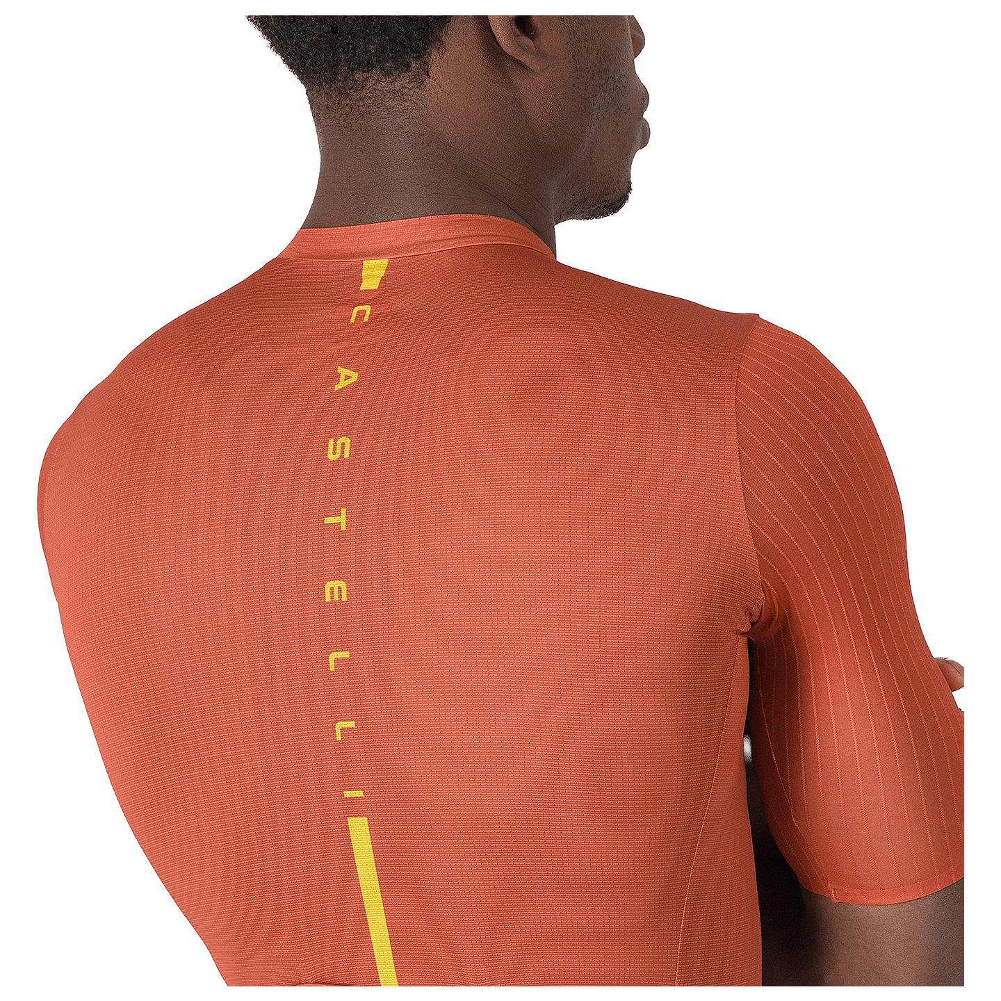 Castelli fietsshirt met korte mouwen Drittone Logo rood, foto 4
