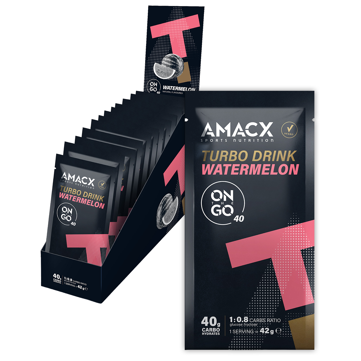 Napój Turbo On the Go Watermelon 12 sztuki