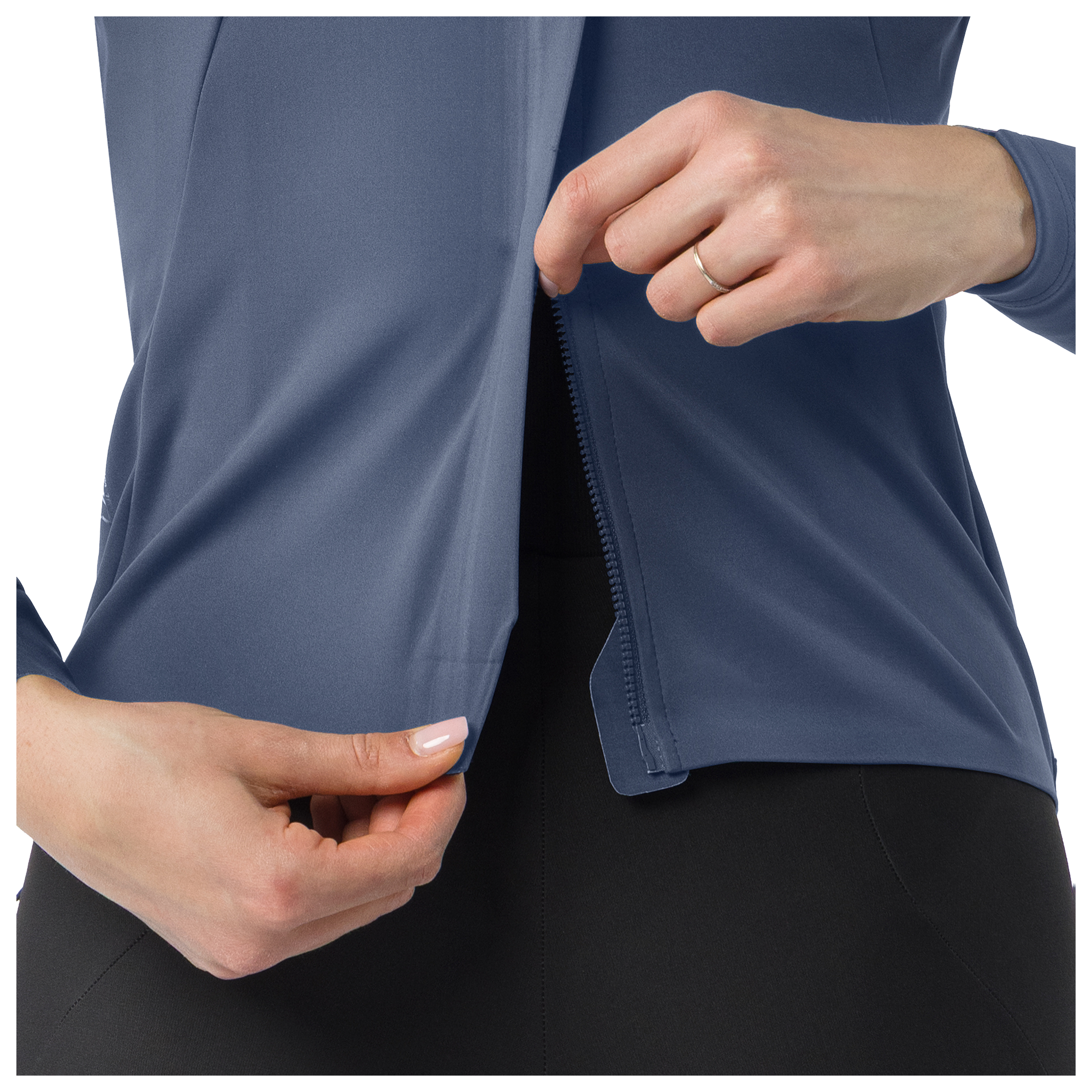 Castelli dames winterjas Perfetto 4 blauw