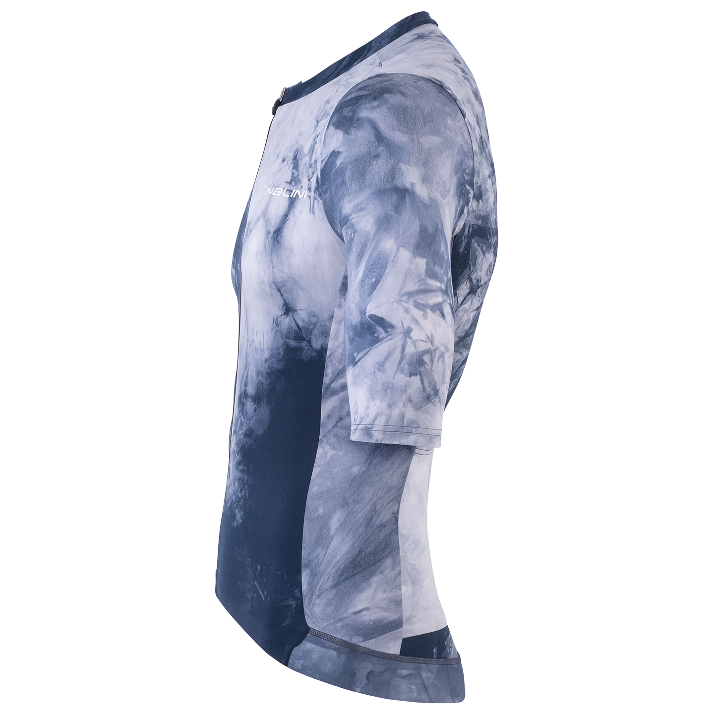 Nalini fietsshirt met korte mouwen Tie Dye blauw, foto 3