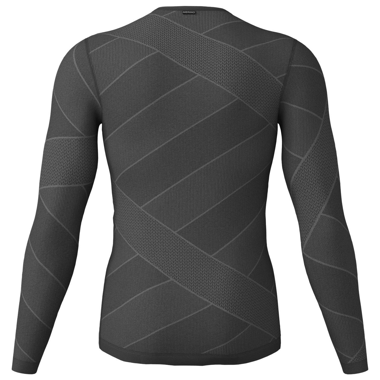 Löffler Sous-maillot de cyclisme à manches longues  Transtex Merino 260 noir/gris