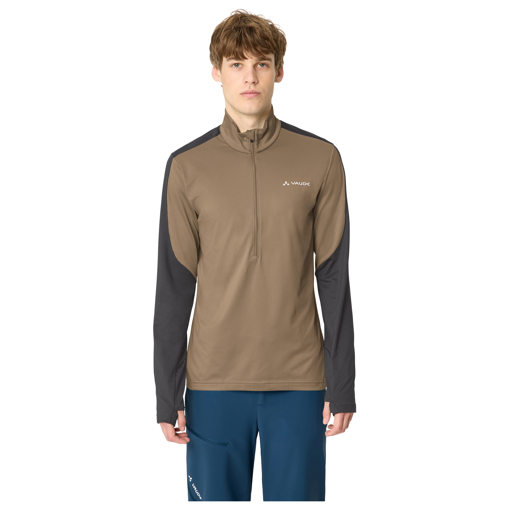 Vaude Maillot manches longues  Livigno II noir/beige