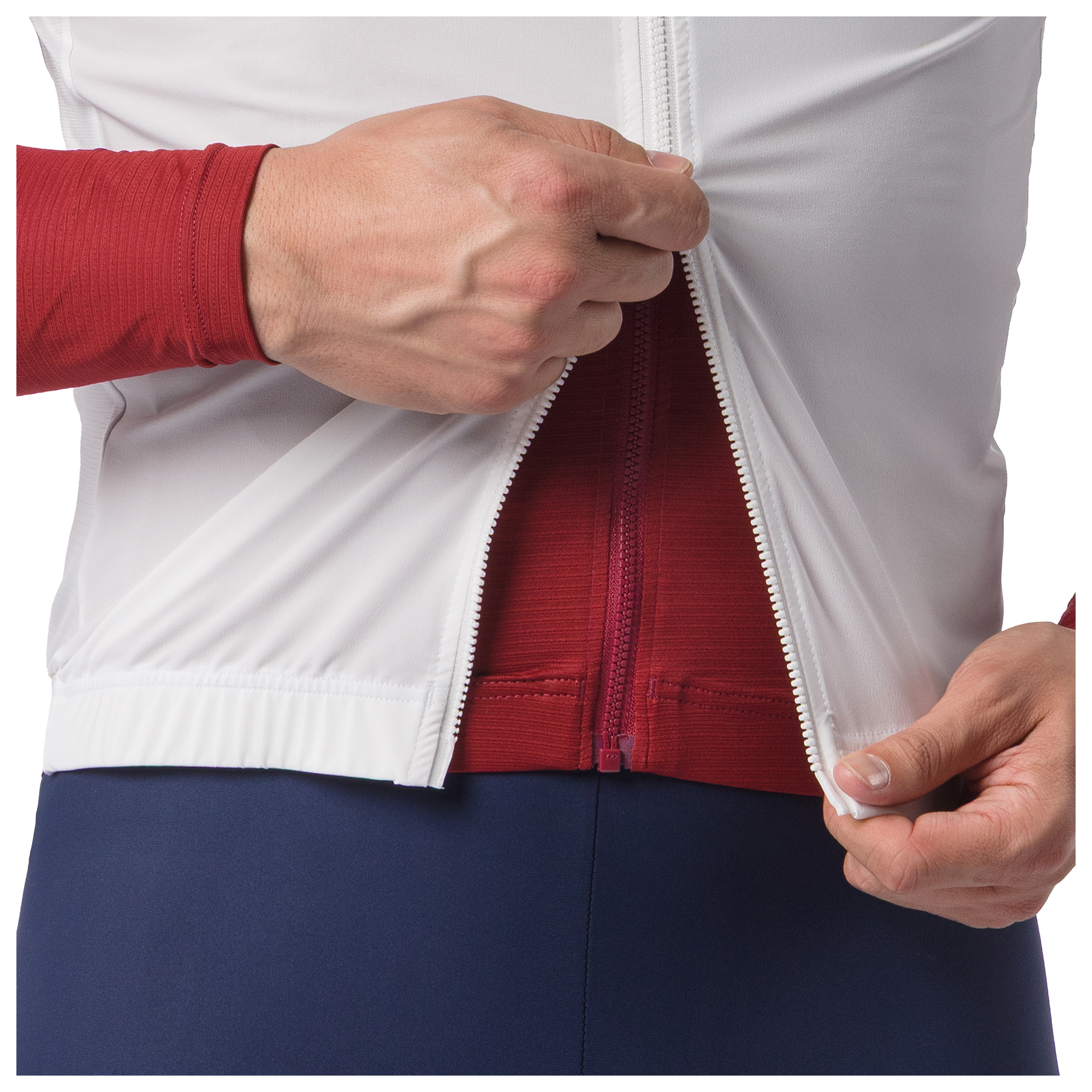 Castelli Gilet antivento  Espresso 2 bianco