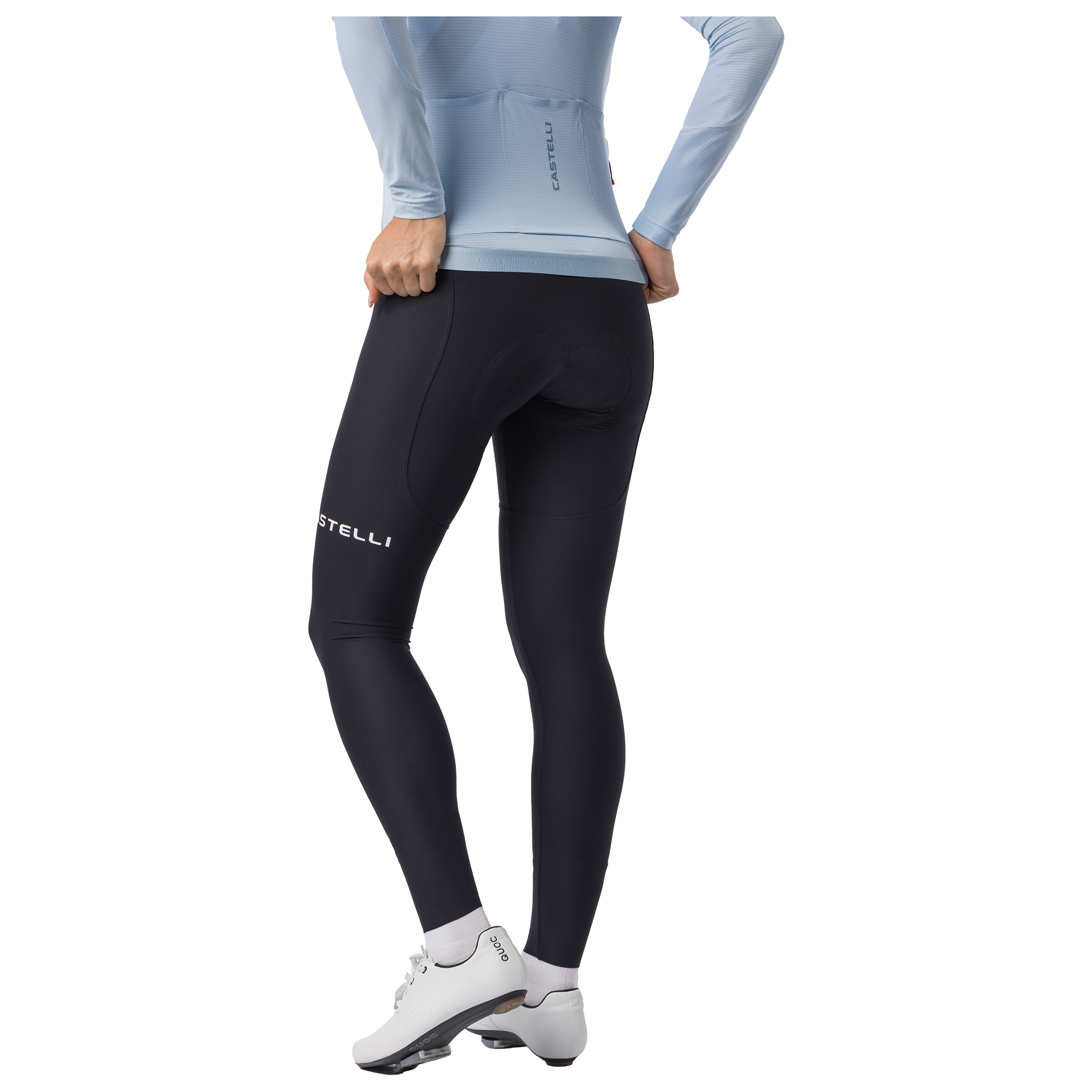Castelli Cuissard long à bretelles femme  Espresso TRNSTN noir
