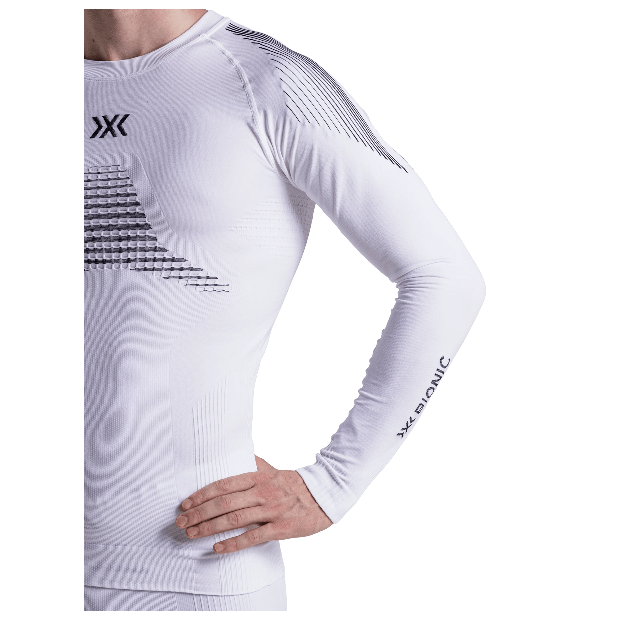 X-Bionic Camiseta interior de ciclismo de manga larga  Invent blanco