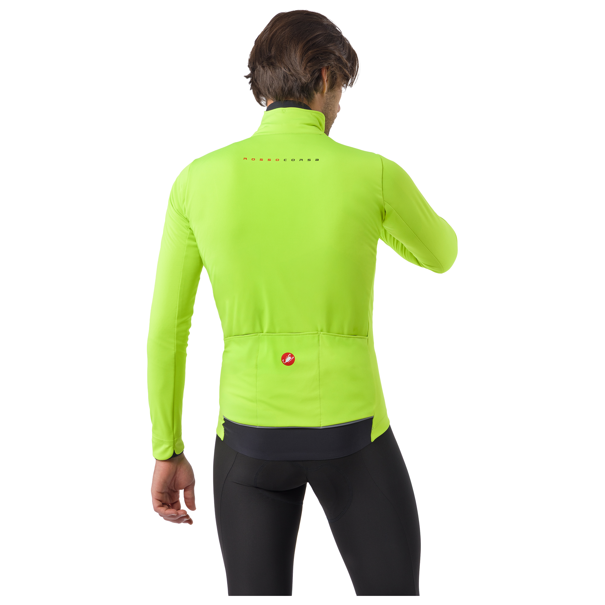 Castelli winterjas Alpha 150 neon geel