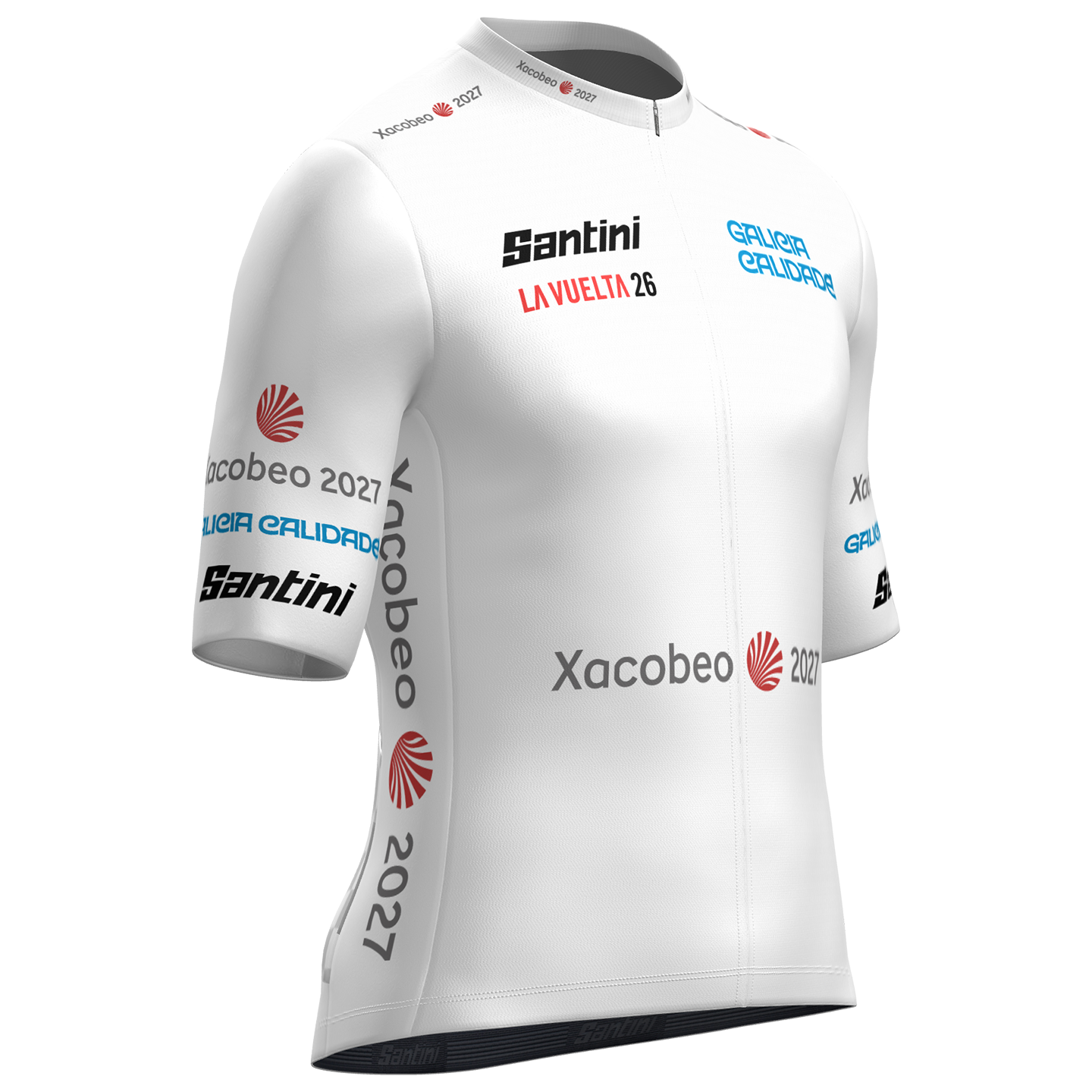Santini LA VUELTA Koszulka z krótkim rękawem Best young rider 2026 biały