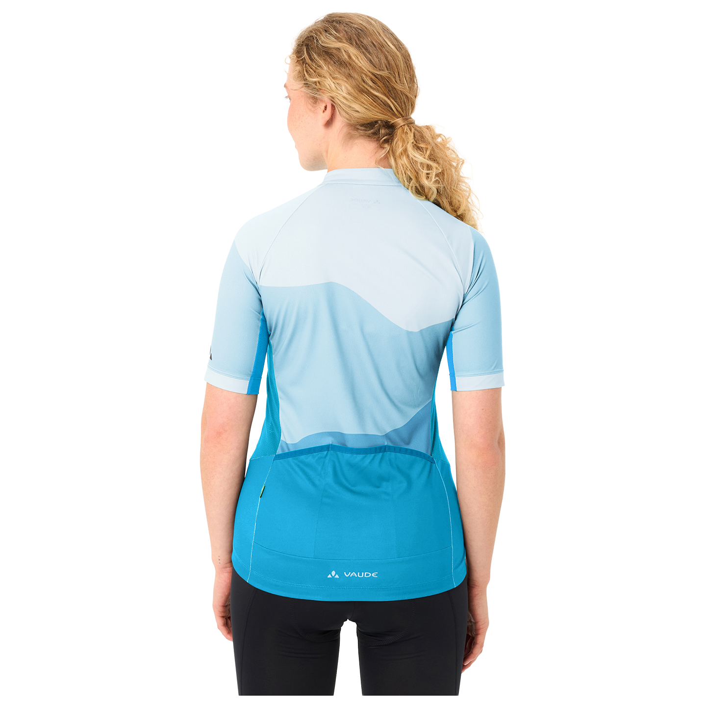 Vaude Damesfietsshirt Posta FZ III blauw, foto 4